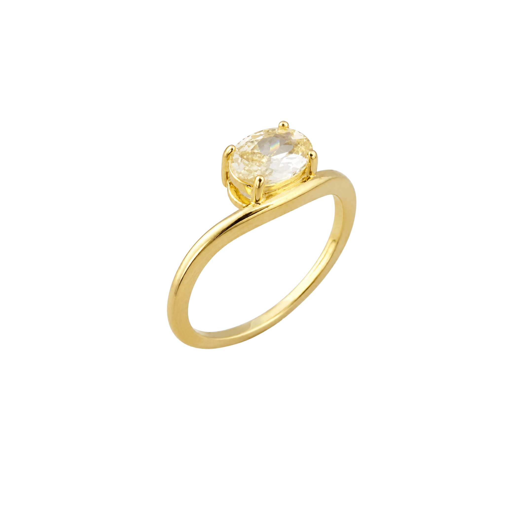 Twisted Oval Ring