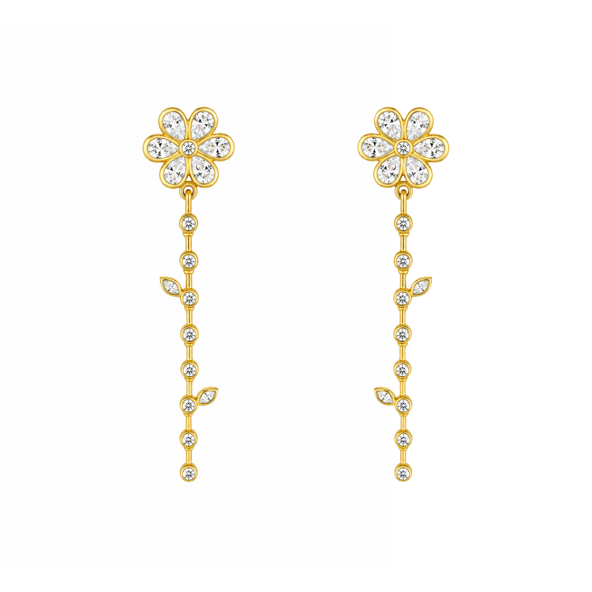 Blooming Crystal Earrings