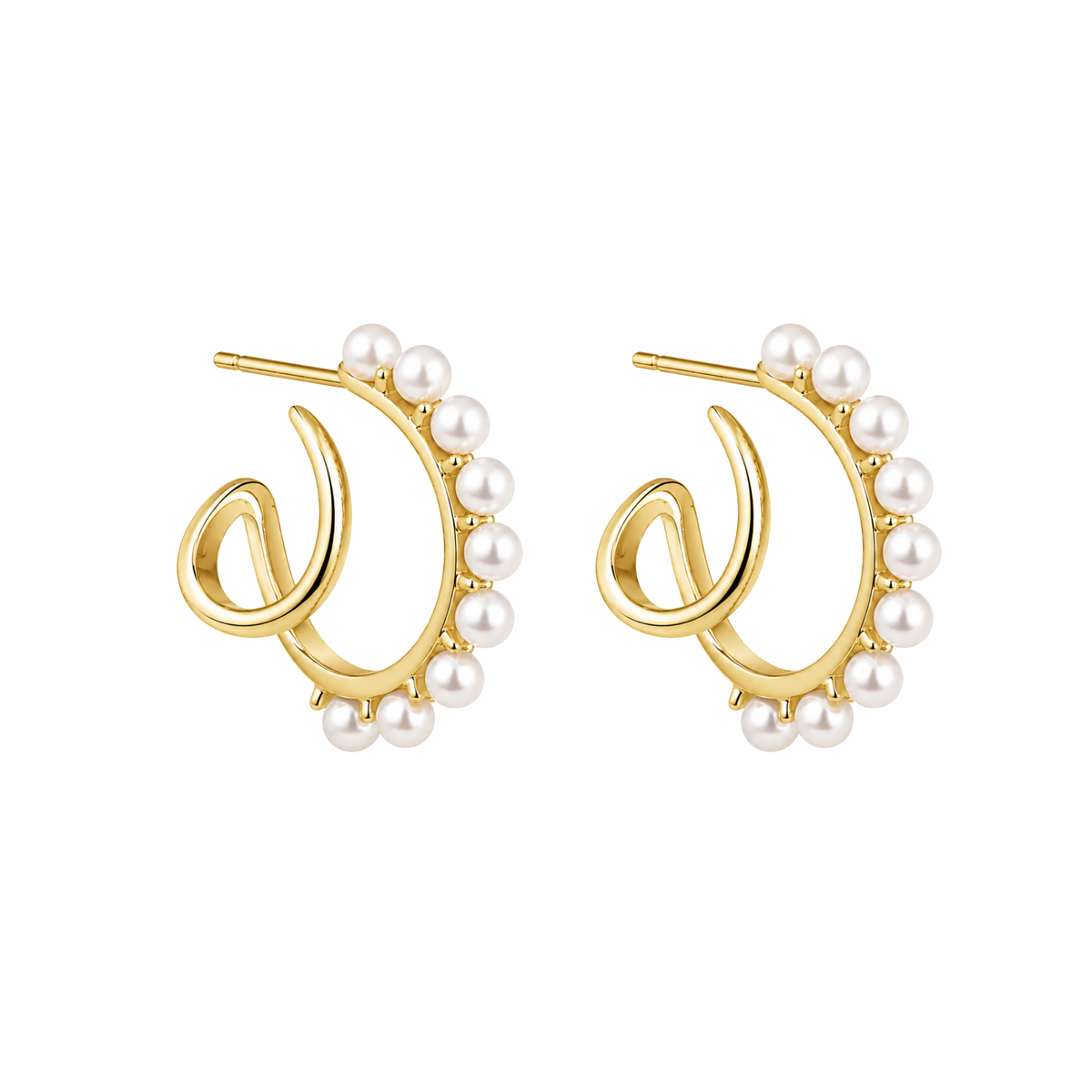 Pearl Loop Hoops