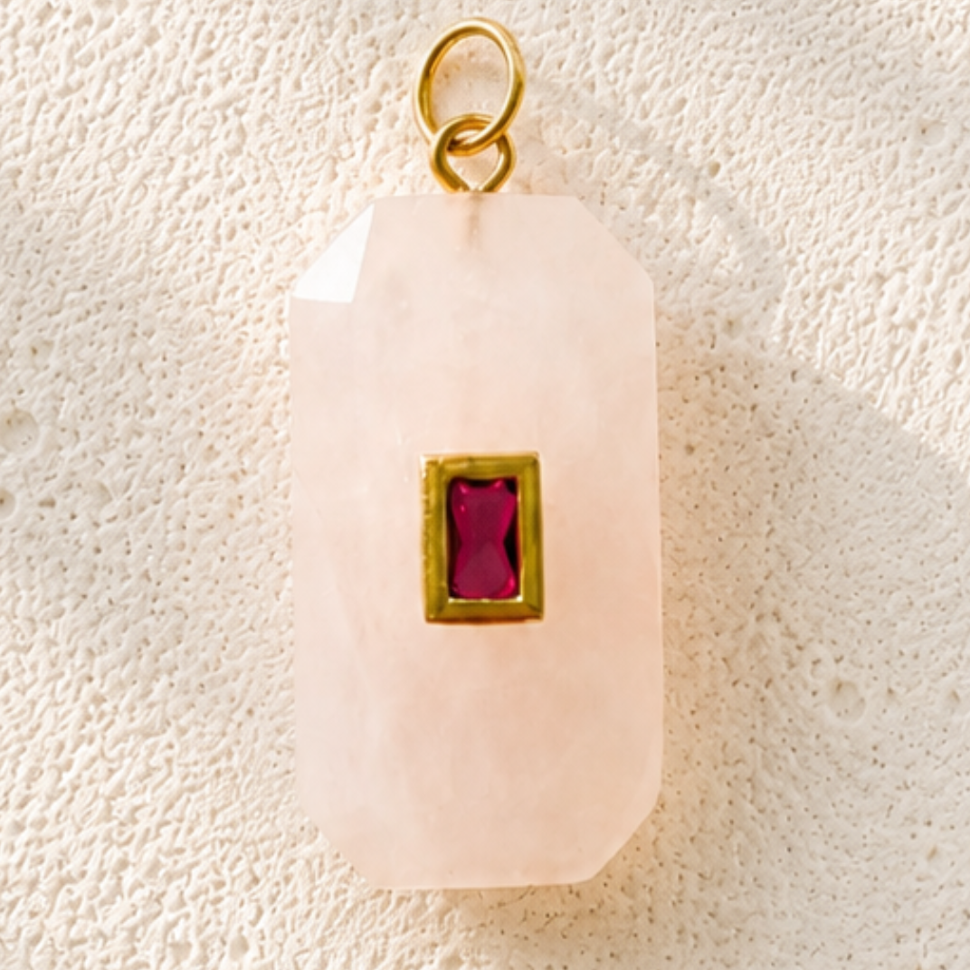 ROSE QUARTZ Charm