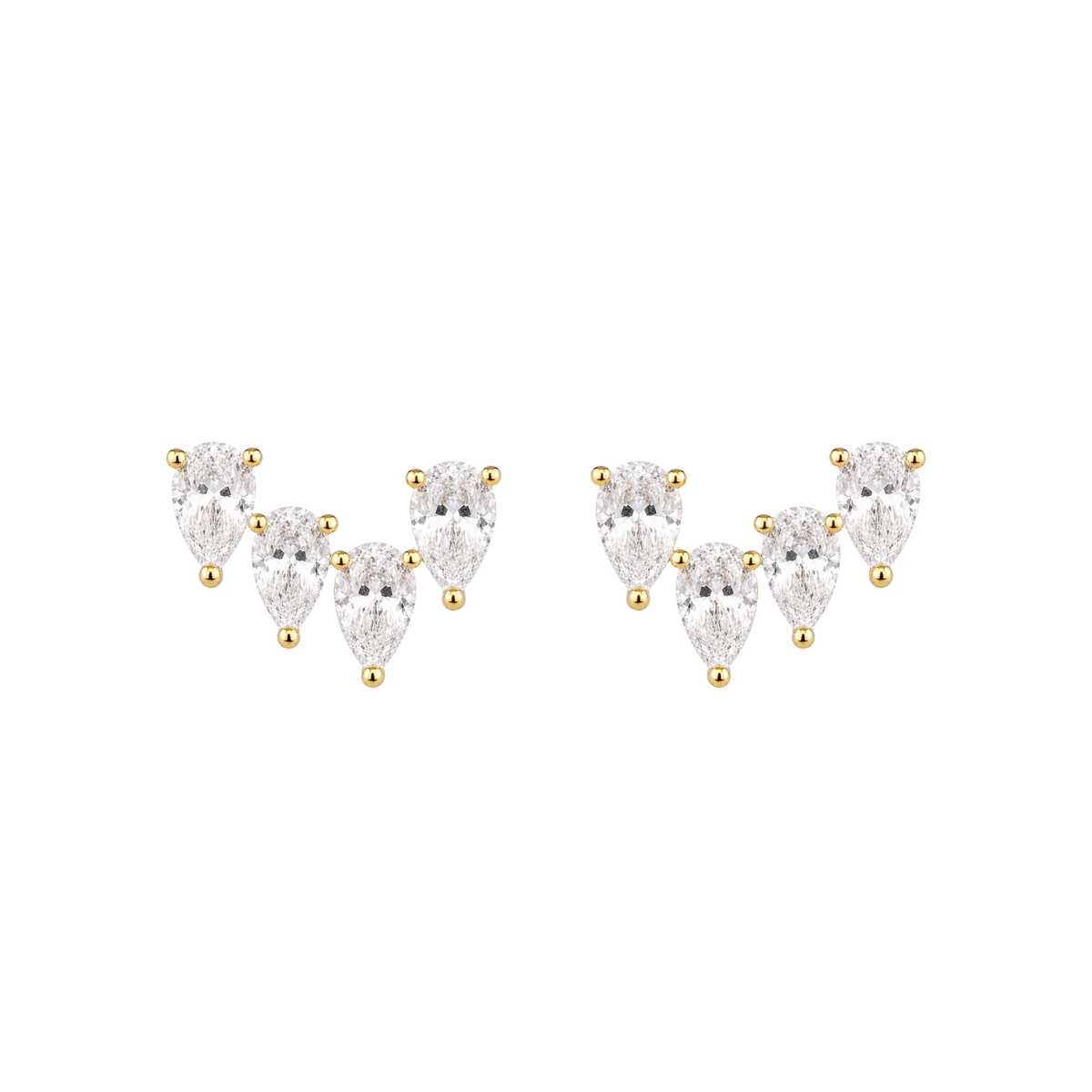 Graduated Pear Earrings
