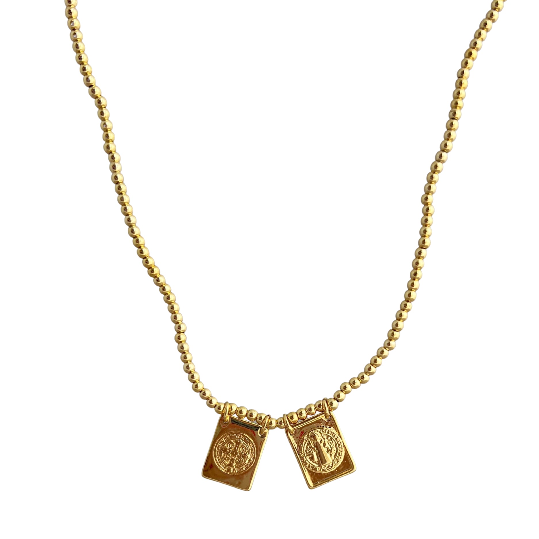 San Benito Gold Ball Necklace