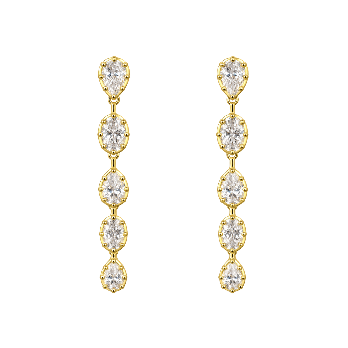Moissanite Drop Earrings