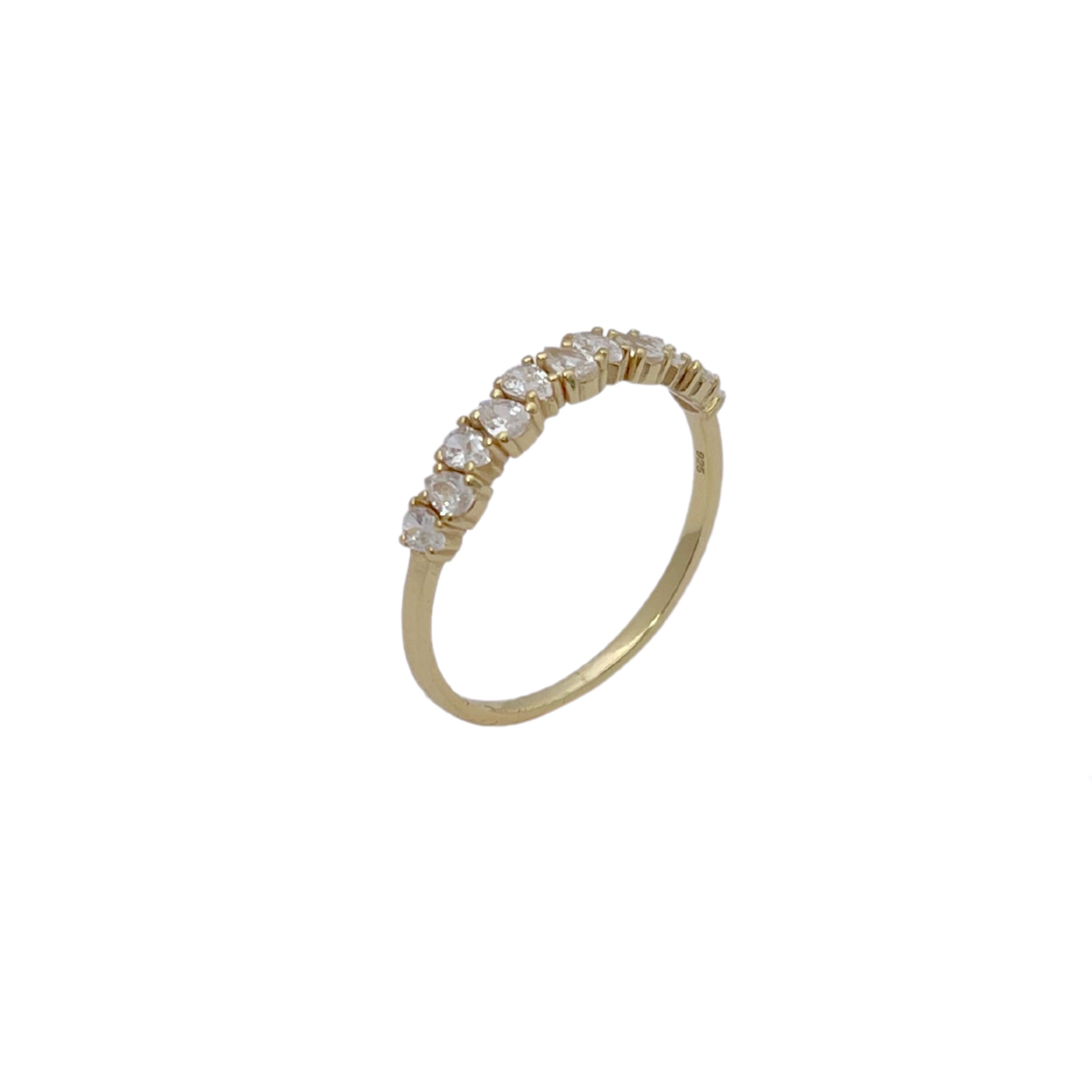 Up And Down Baguette Ring