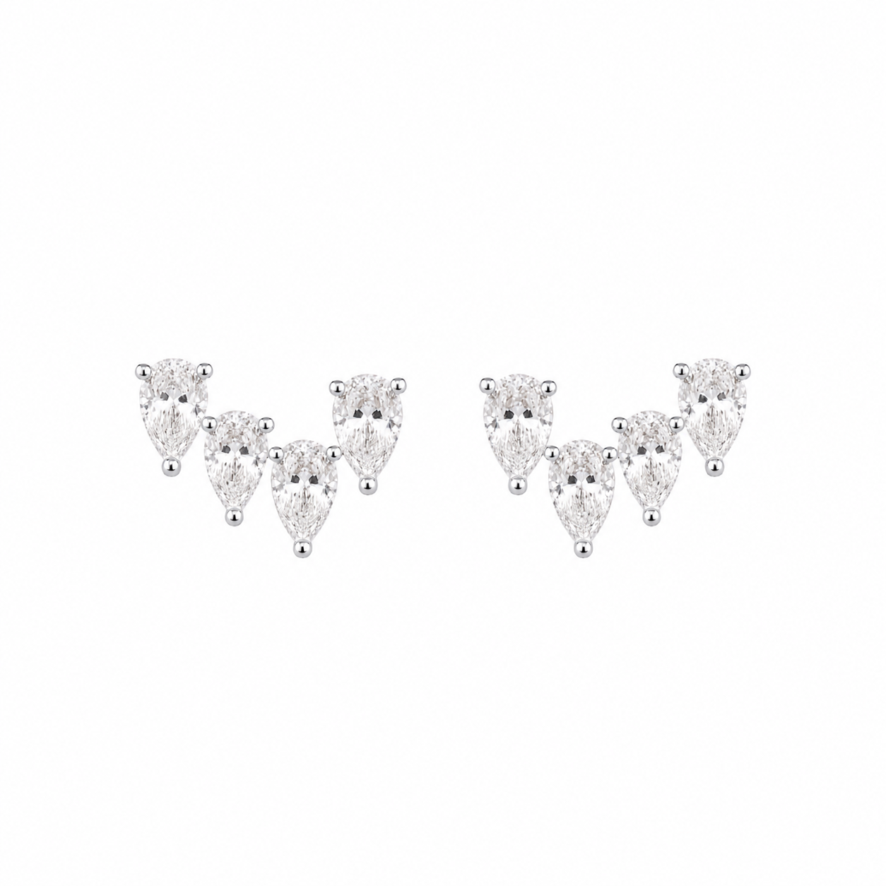 Graduated Pear Earrings