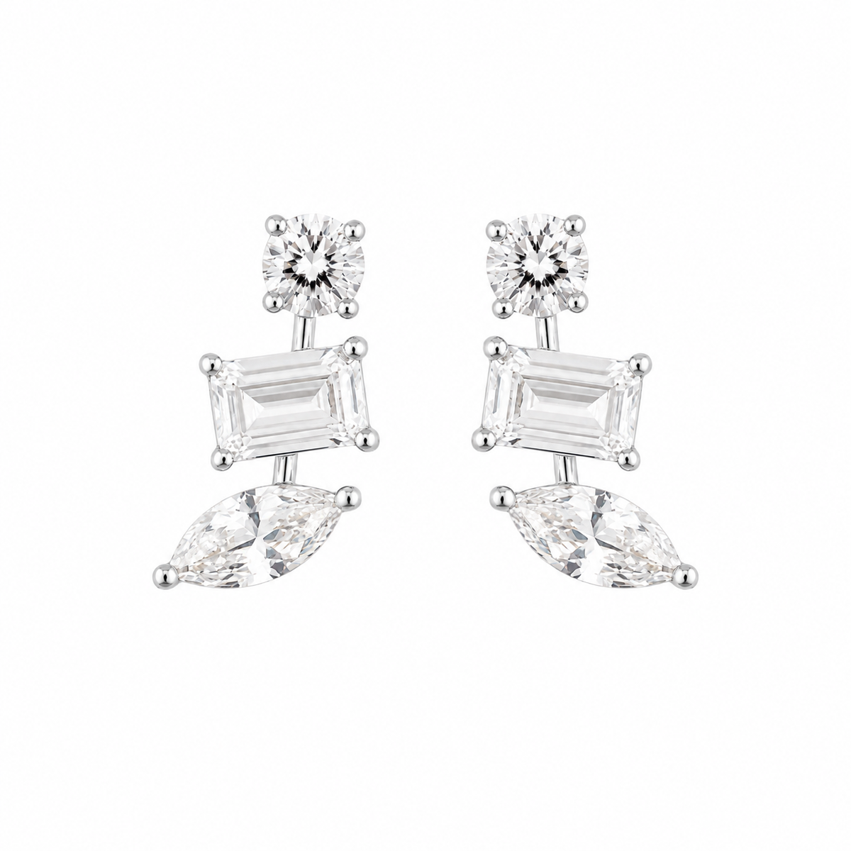 Mixed-Cut Marquise Drops