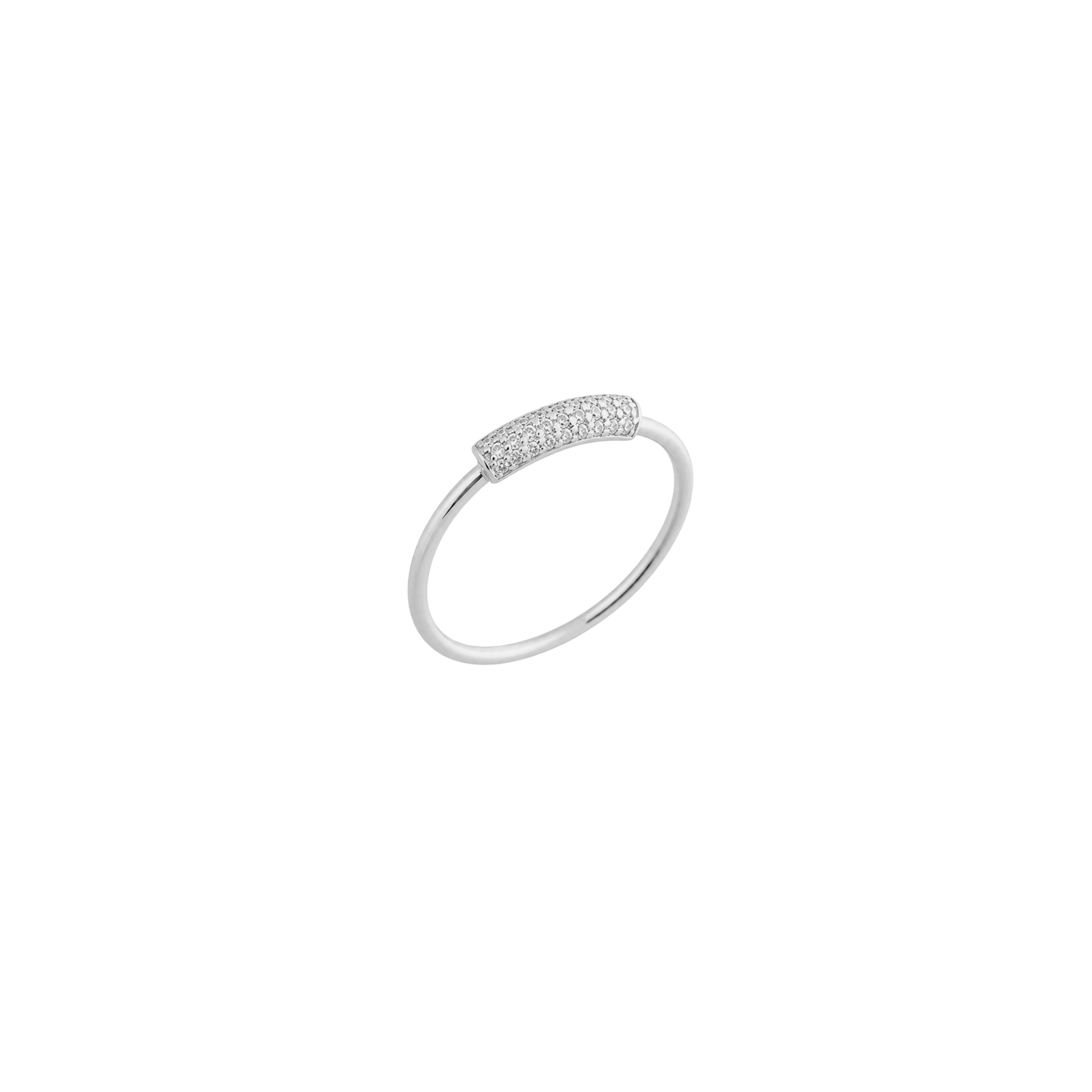 Pave Curve Ring