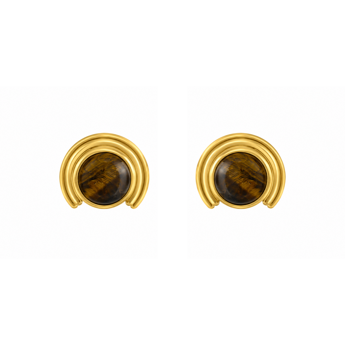 Gold Crescent Tiger Eye