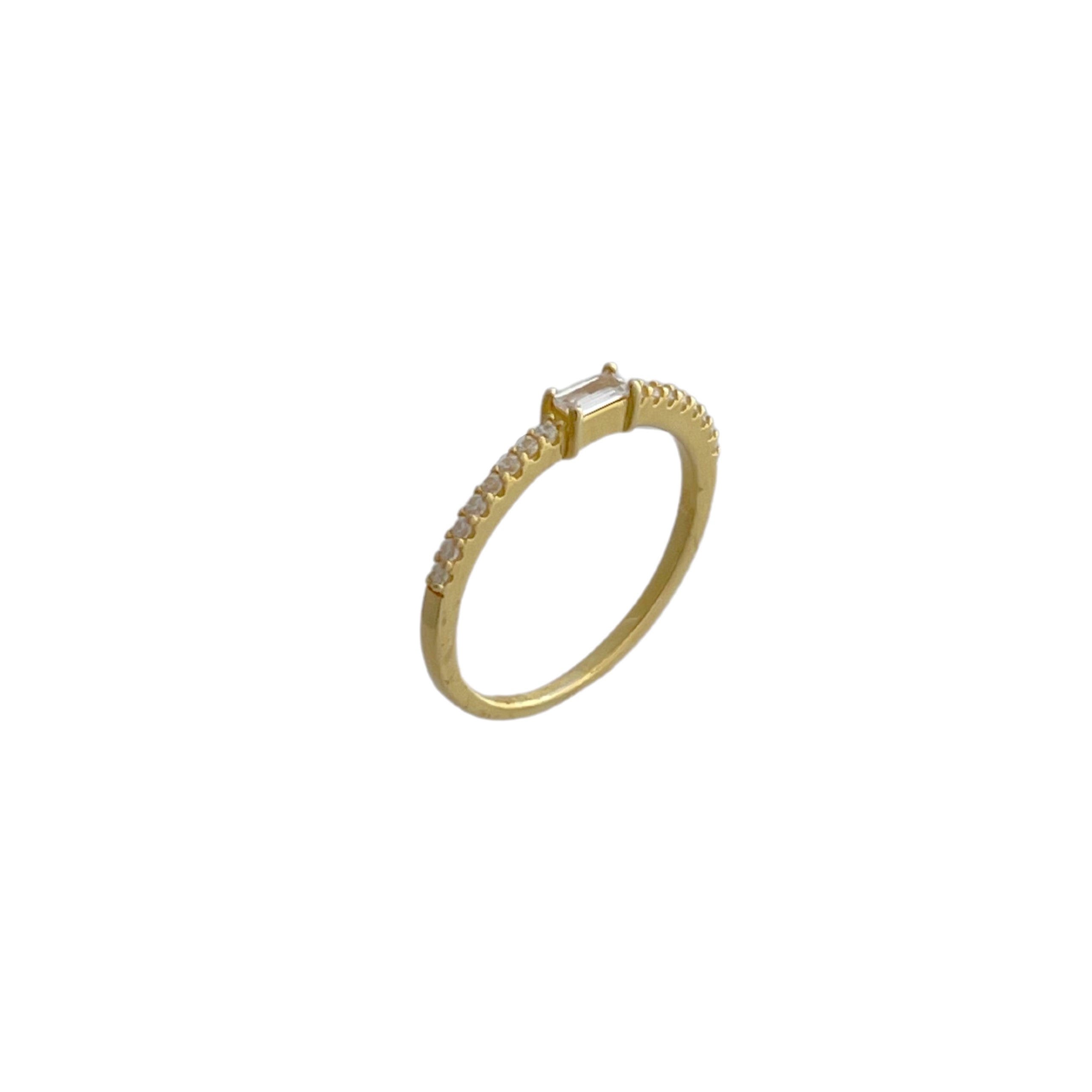 Baguette Cut Infinity Ring