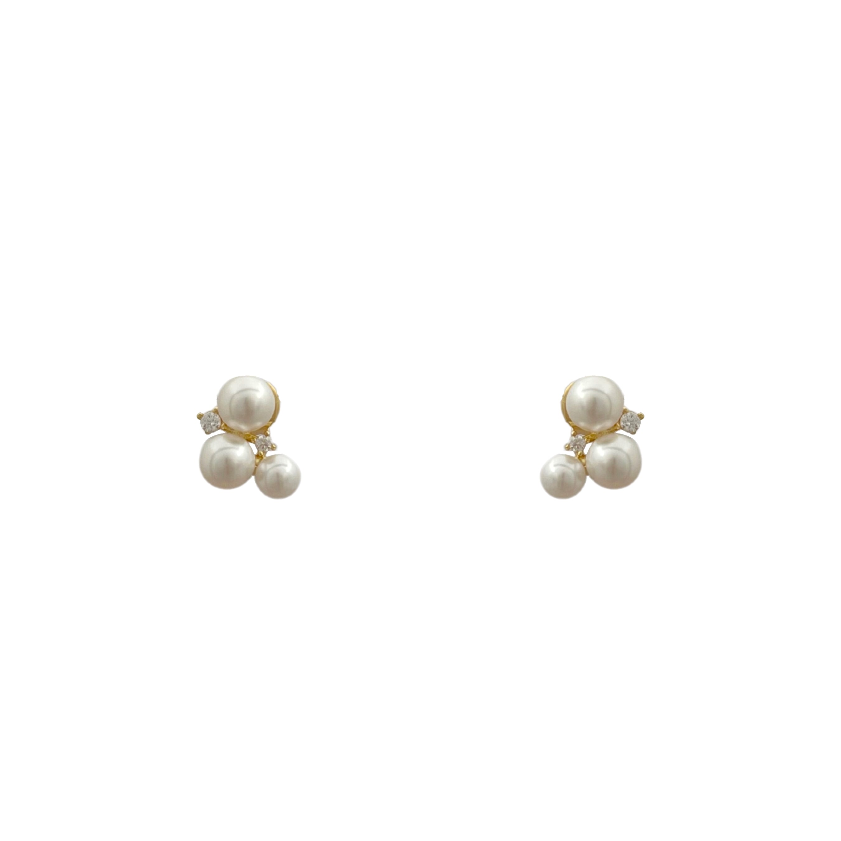Three Pearl Stud