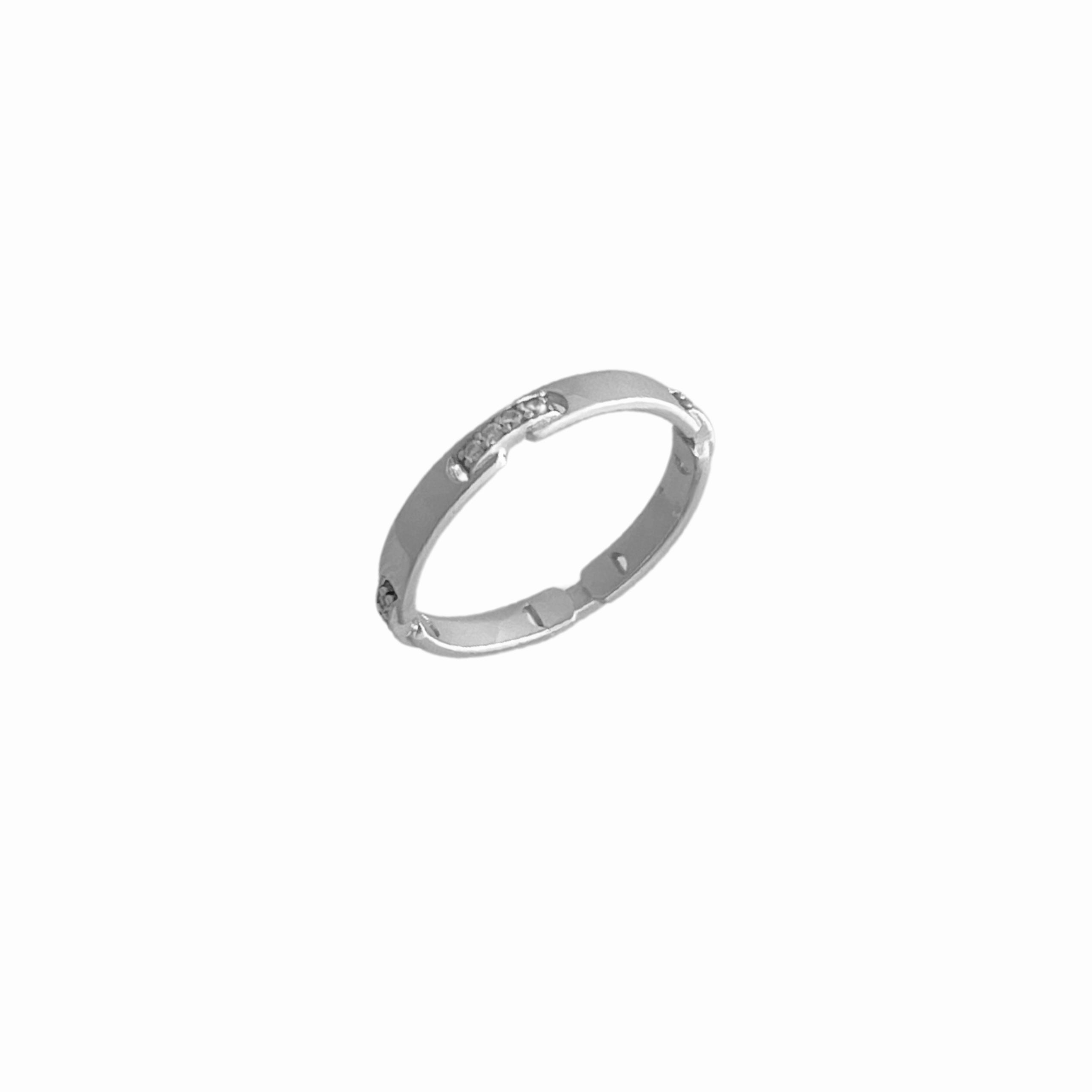 Bar X Pave Ring TGU