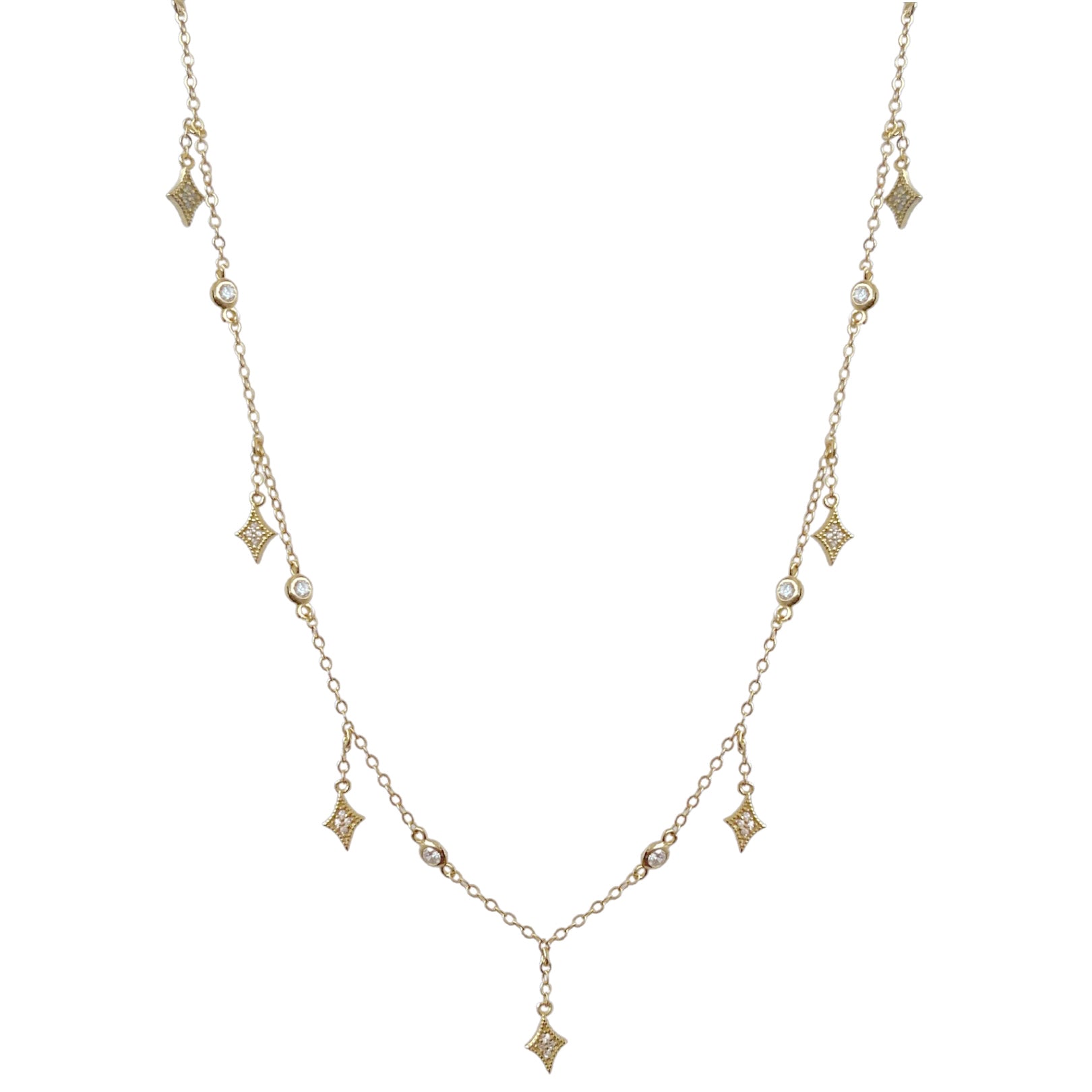 Dainty Star Charms Necklace