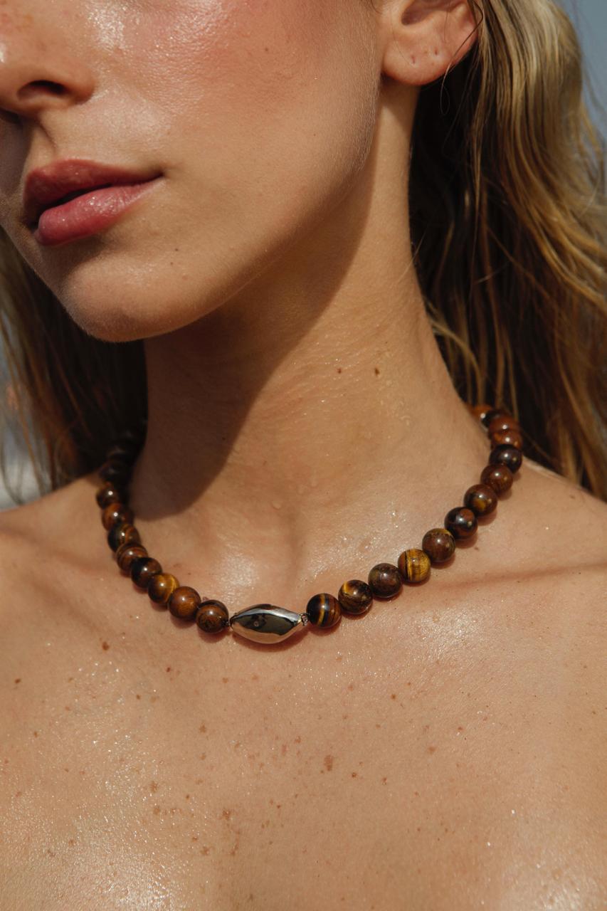 Laura- Ojo de Tigre Necklace