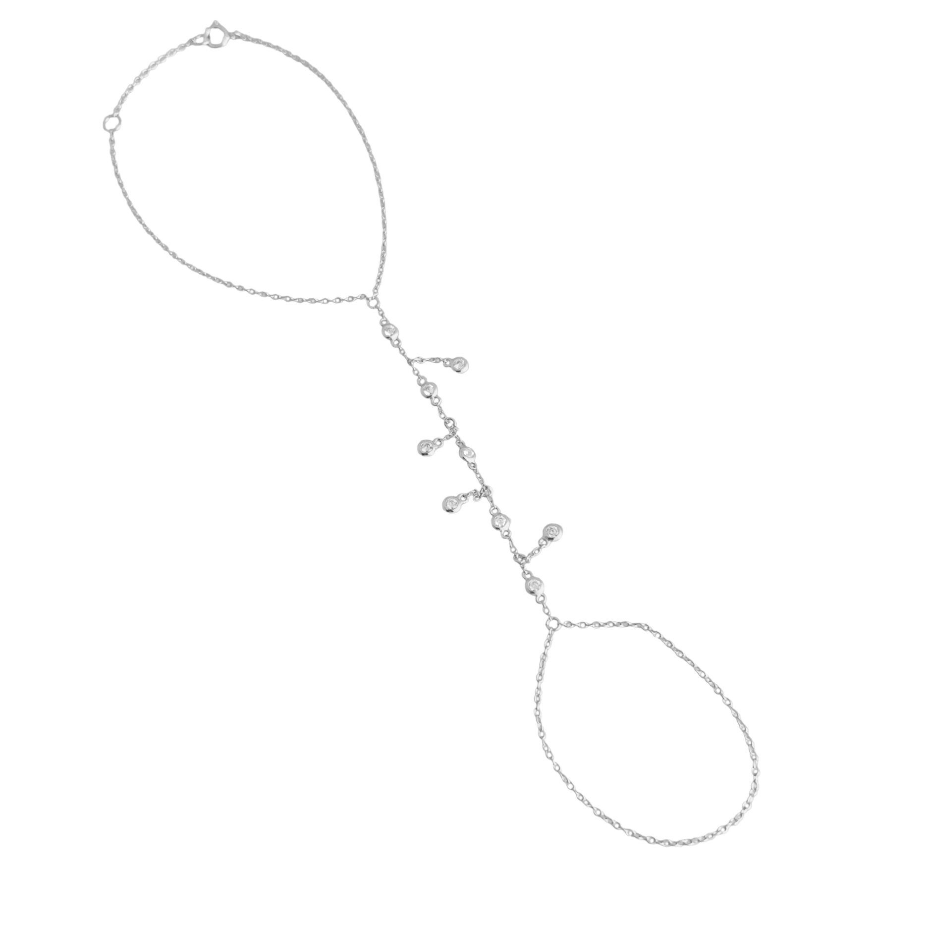 Waterfall Pave Hand Chain