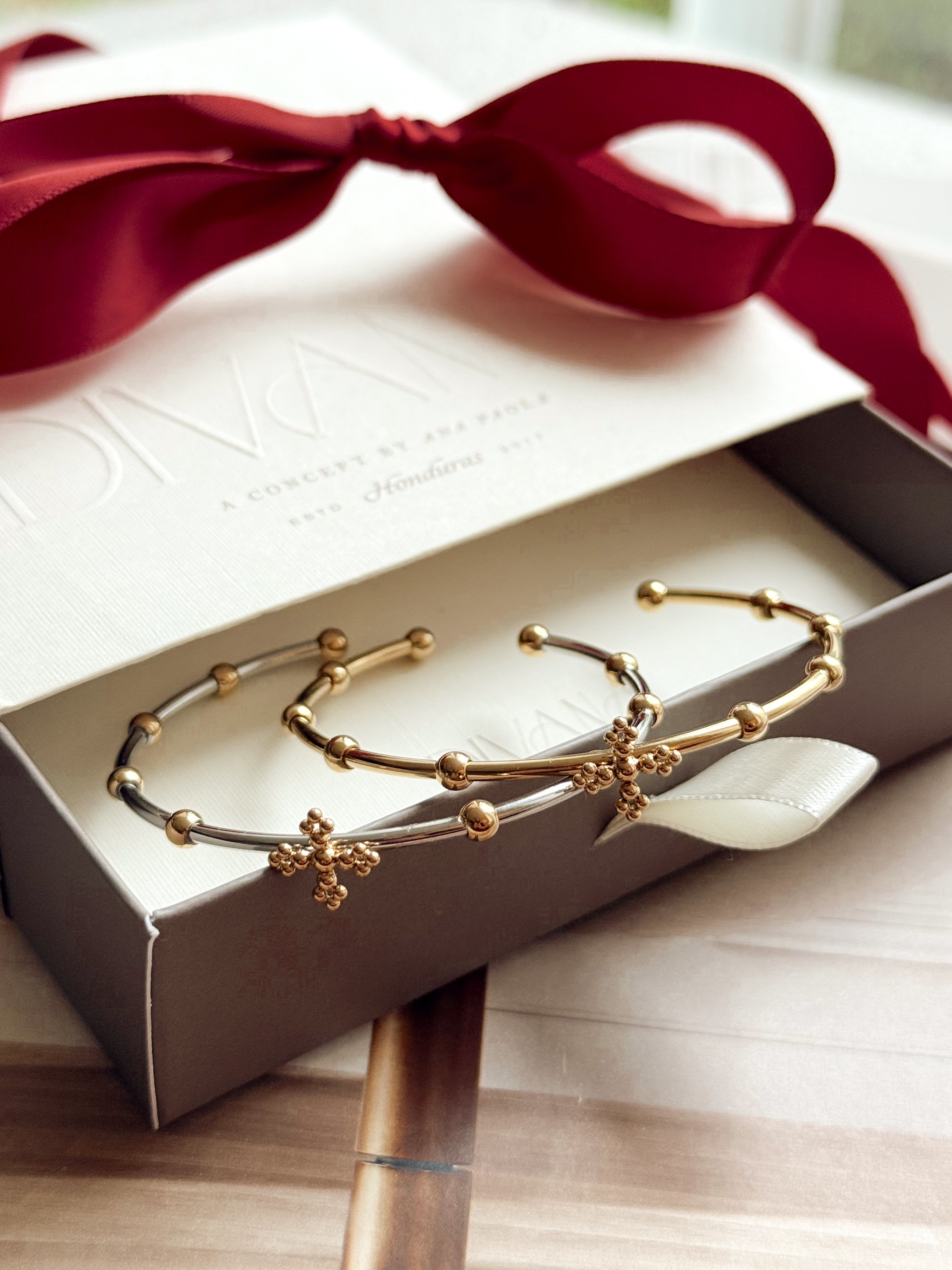 'BELIEF' ROSARY RIGID BRACELET TGU