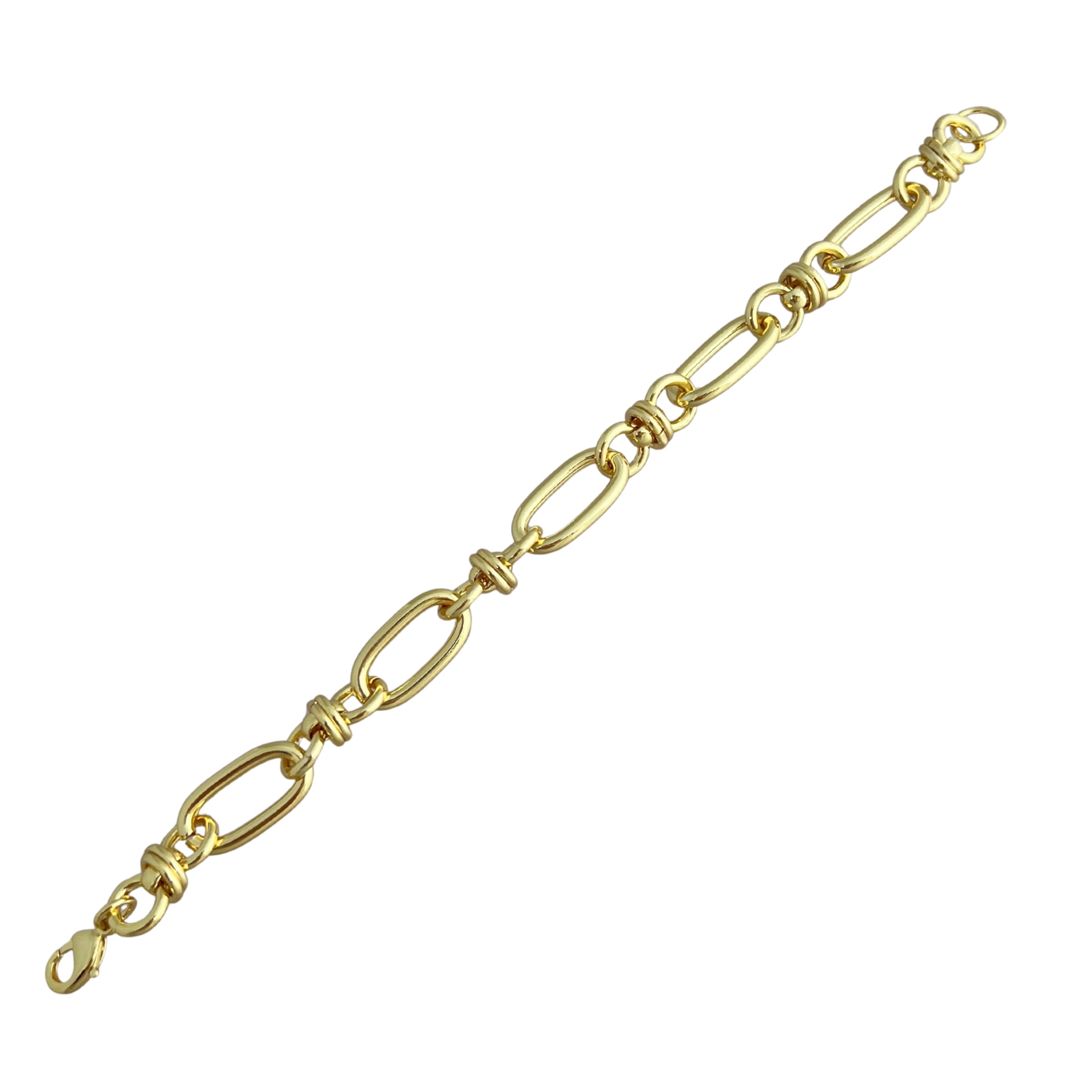 Oval Knotted Link Bracelet