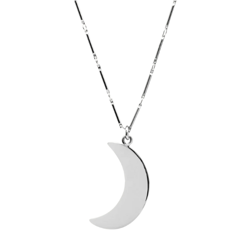 MOON NECKLACE SILVER