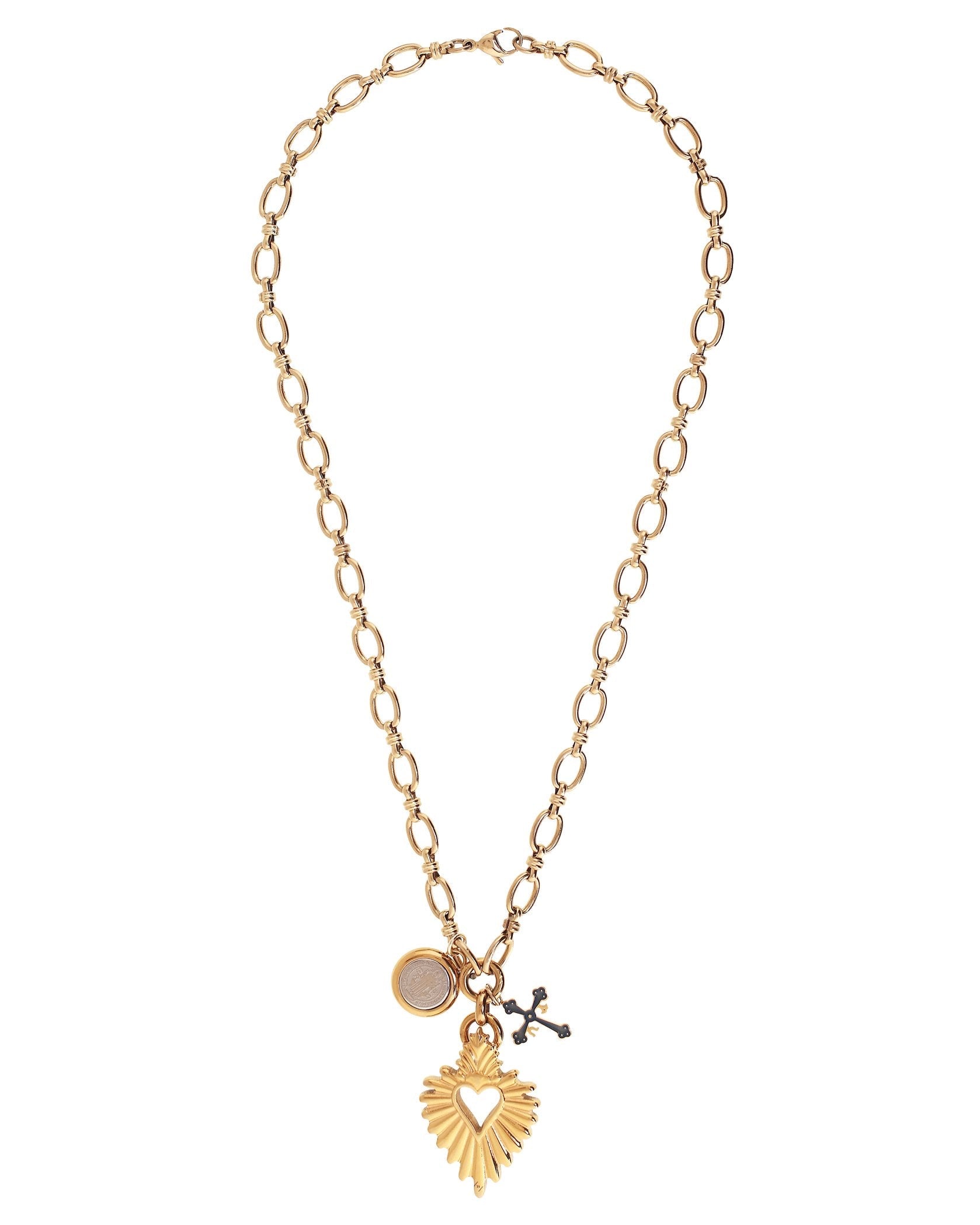 'DETENTE' SACRED HEART NECKLACE TGU