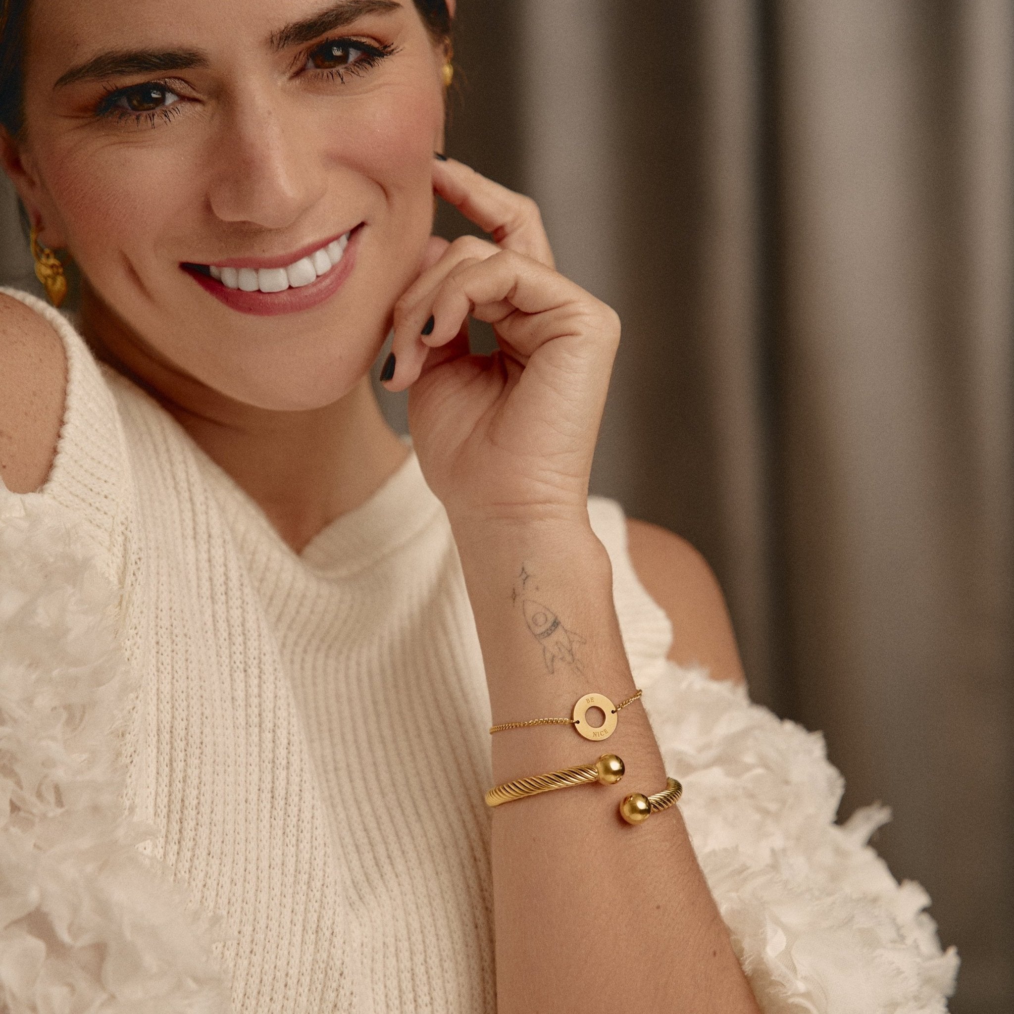 'WORK HARD & BE NICE' BRACELET TGU