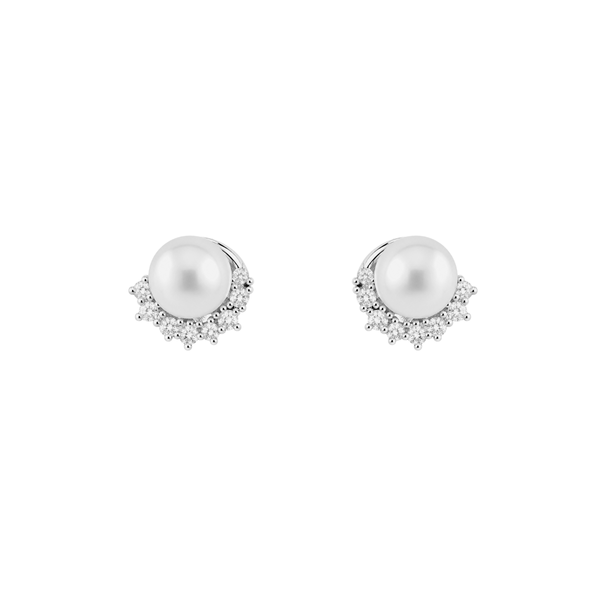 Pearl Crown Studs