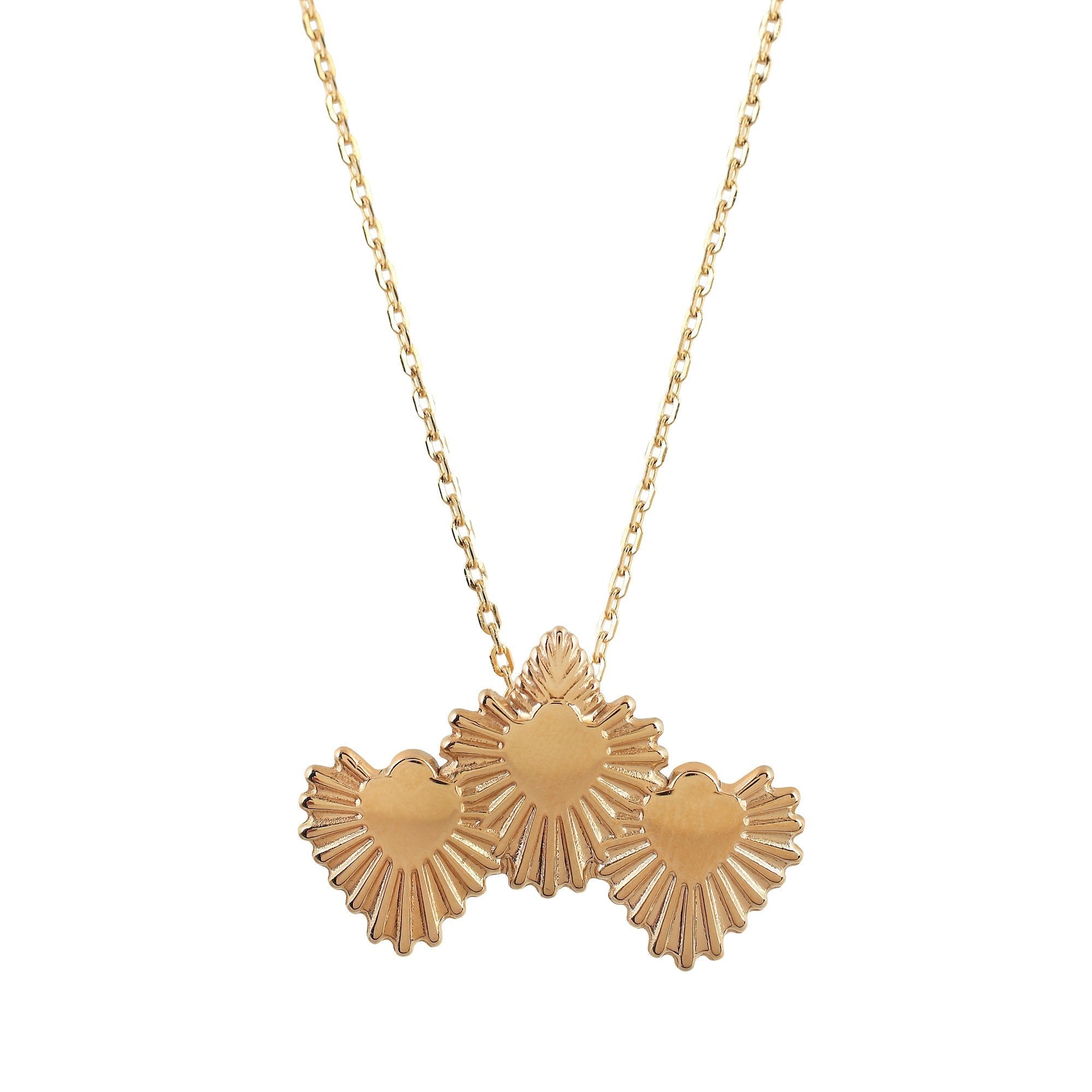 'FIND HOPE' TRIPLE HEART NECKLACE