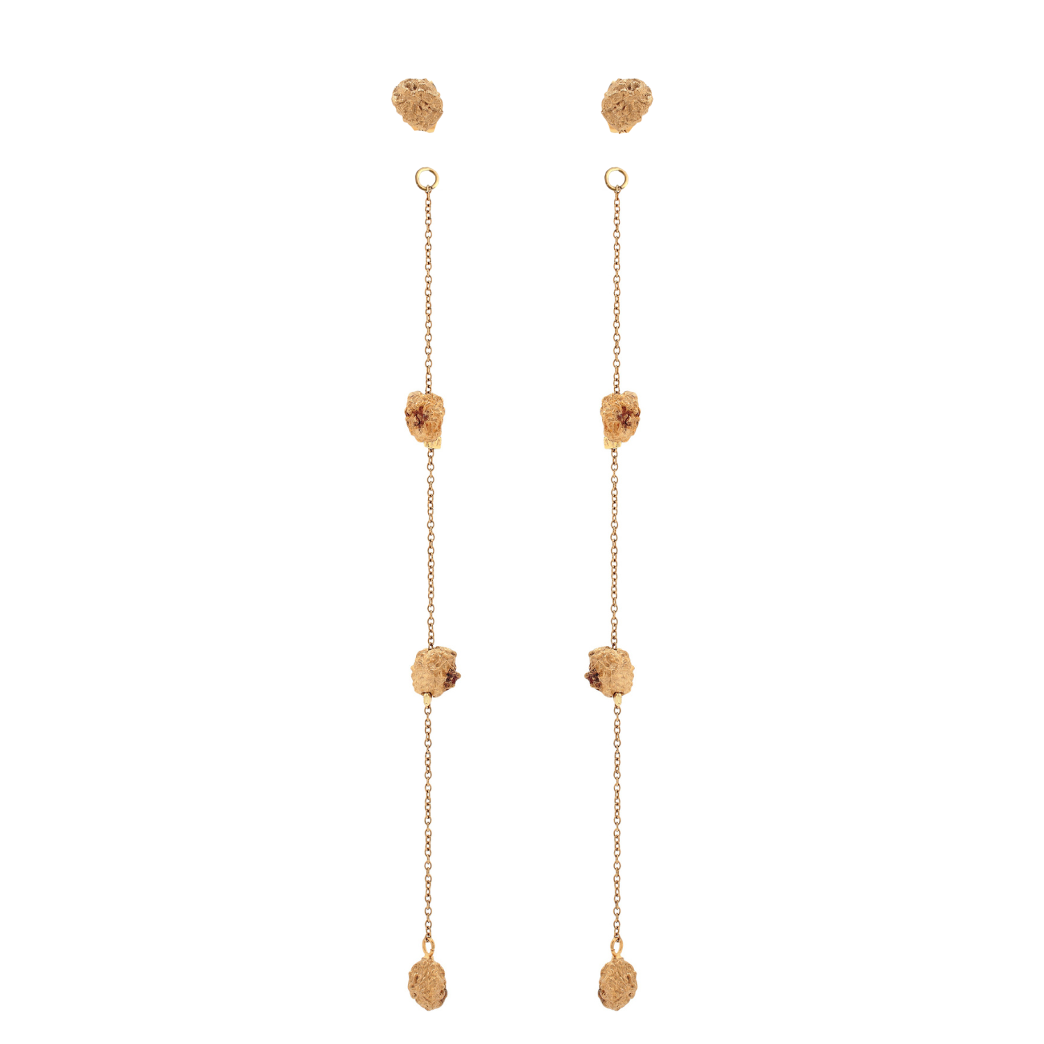 'GAIA' Mini Gold Nugget Earrings