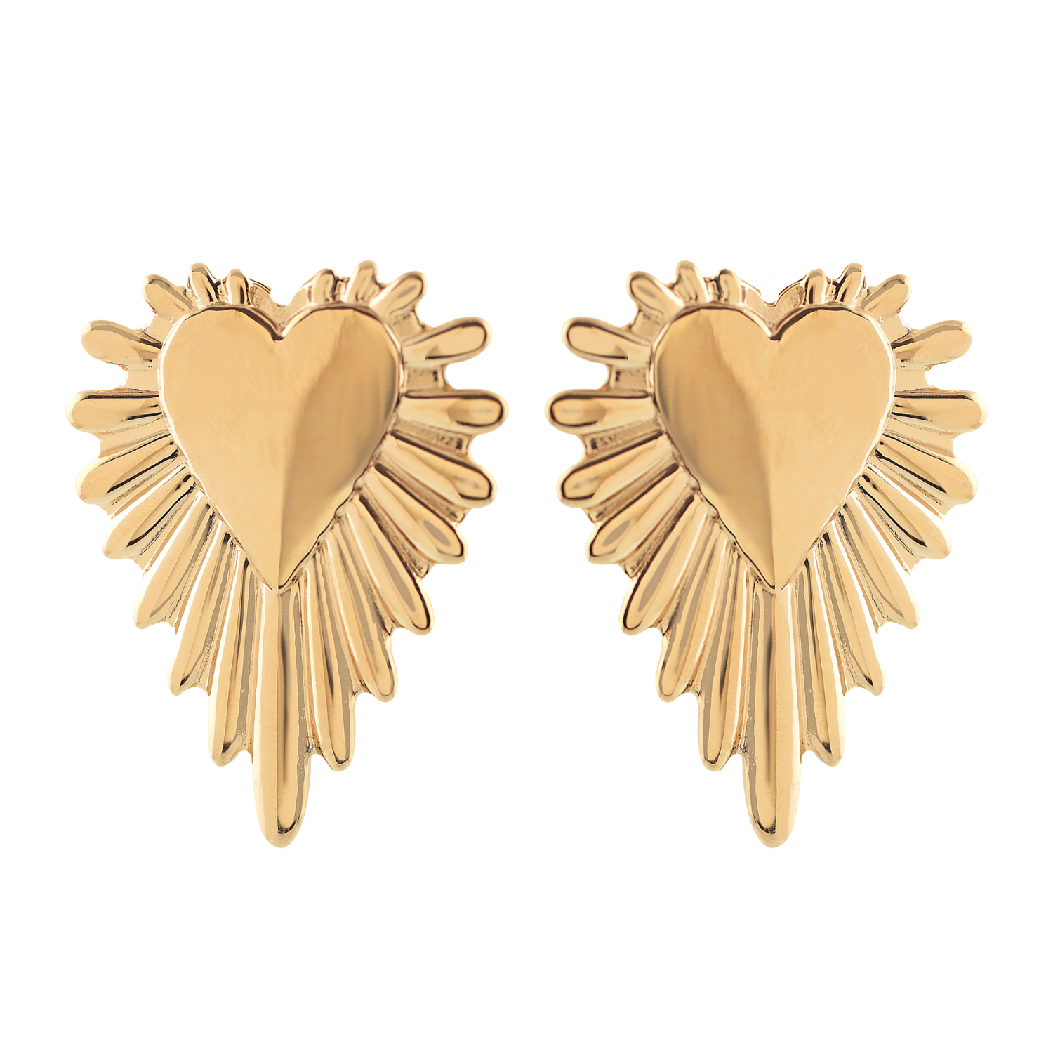 'ATENEA' Maxi Heart Earrings