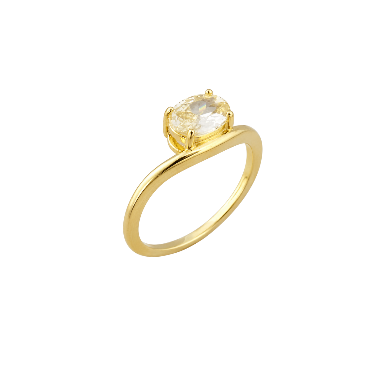 Twisted Oval Ring