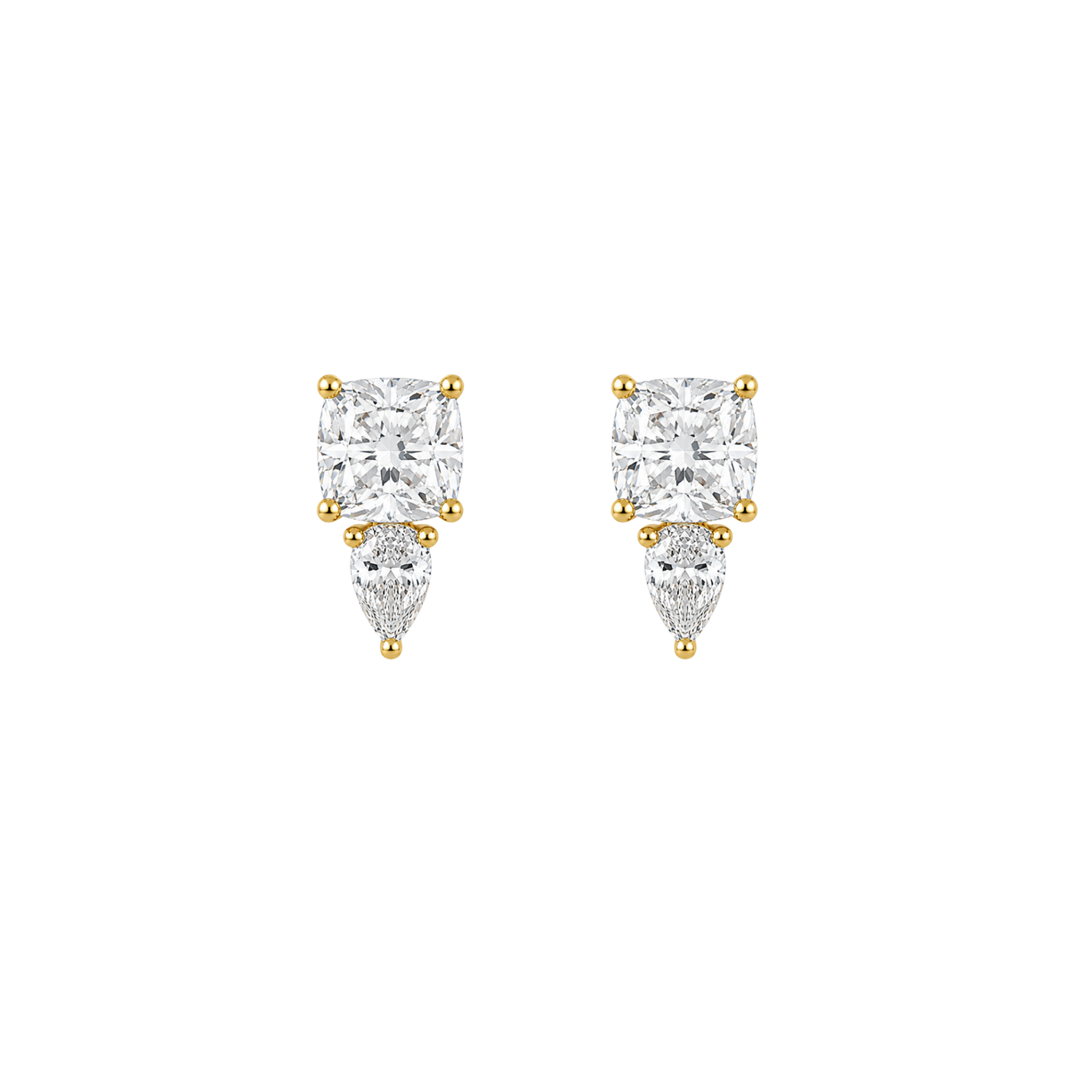 Two-Cut Drop Earrings