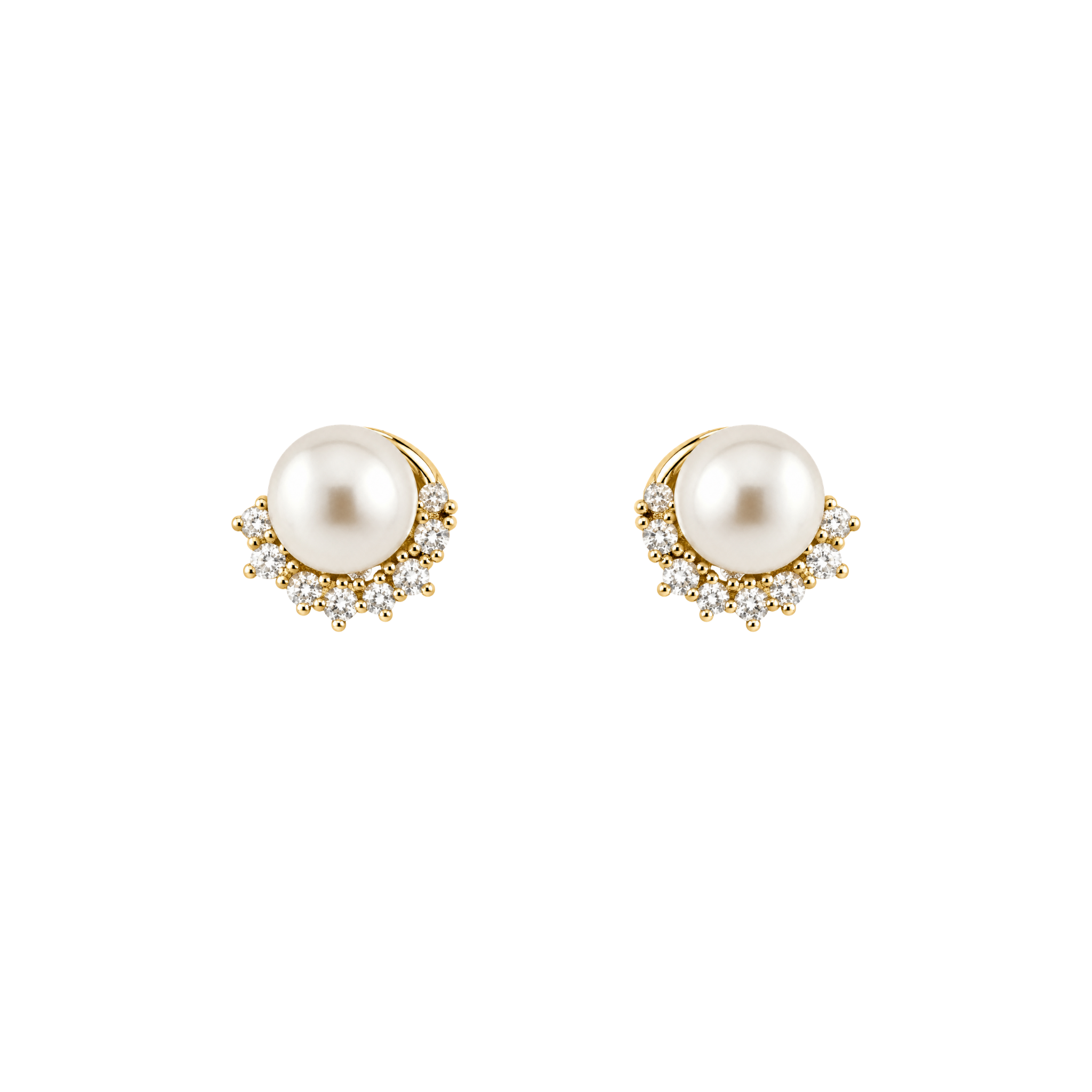Pearl Crown Studs