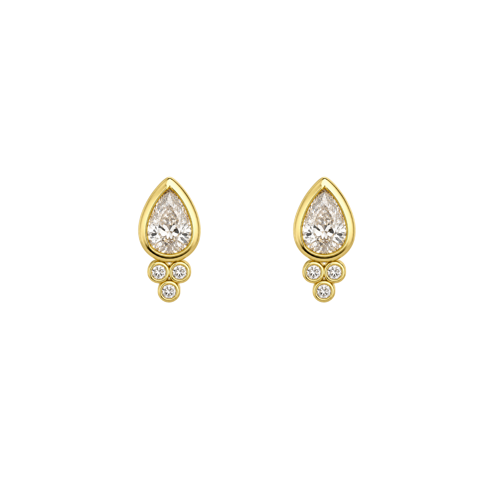 Teardrop Moissanite Earring
