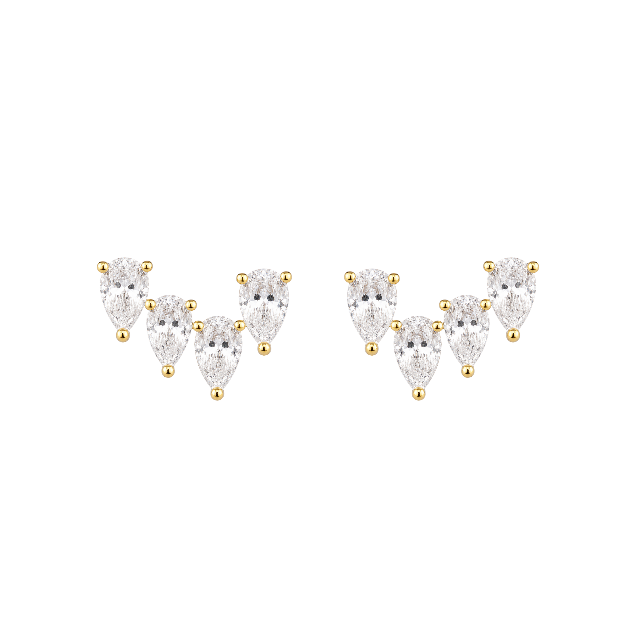 Graduated Pear Earrings