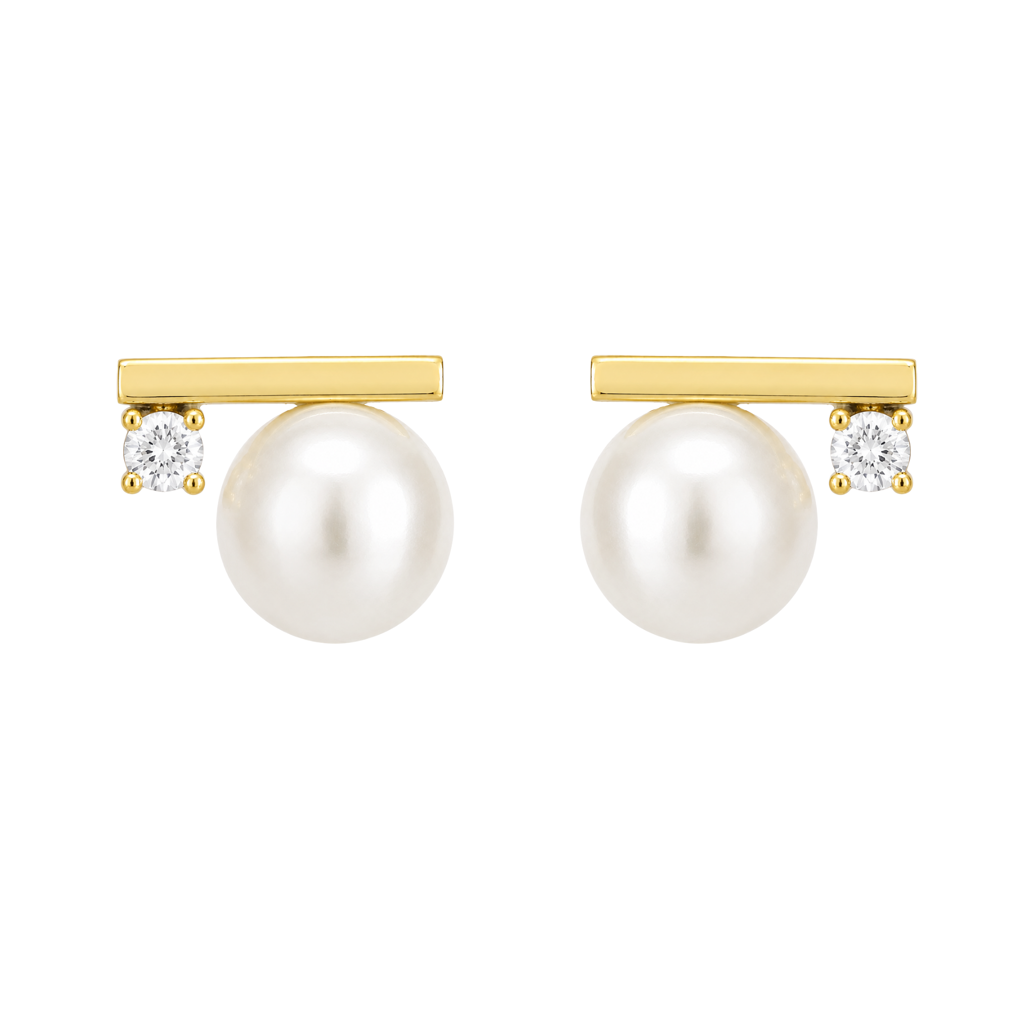 Bar with Pearl Earrings