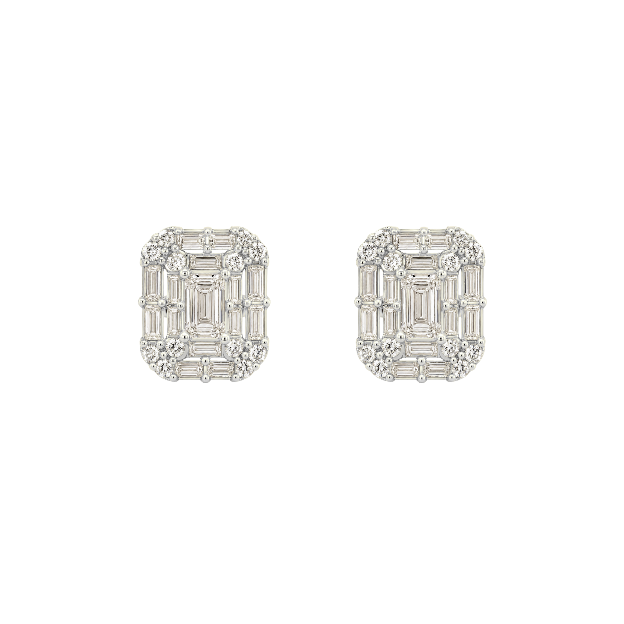 Baguette Mosaic Earrings