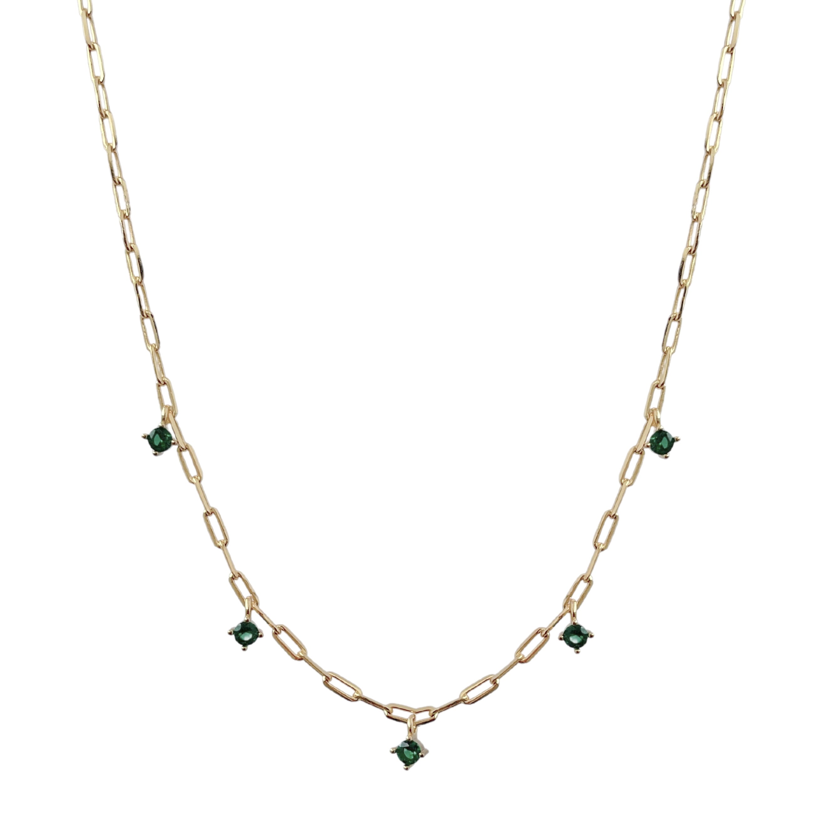Evergreen Link Crystal Necklace