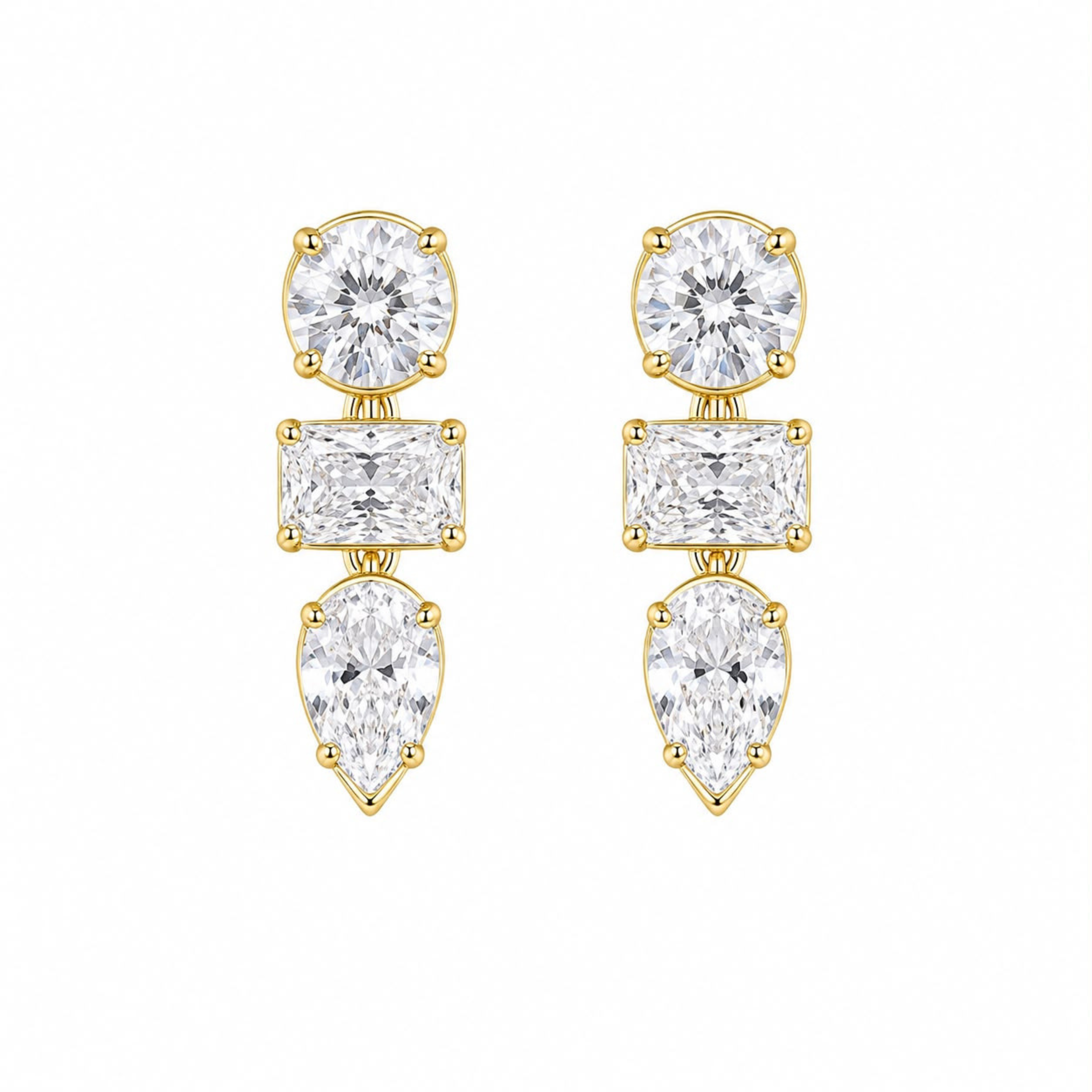 Figures Moissanite Earring