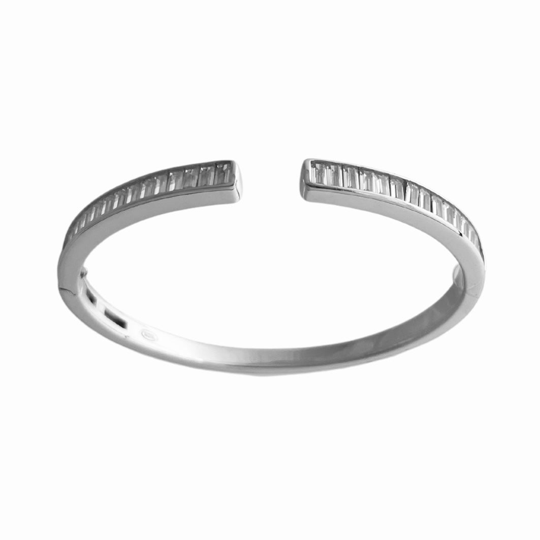 Clear Evergreen Bangle Bracelet