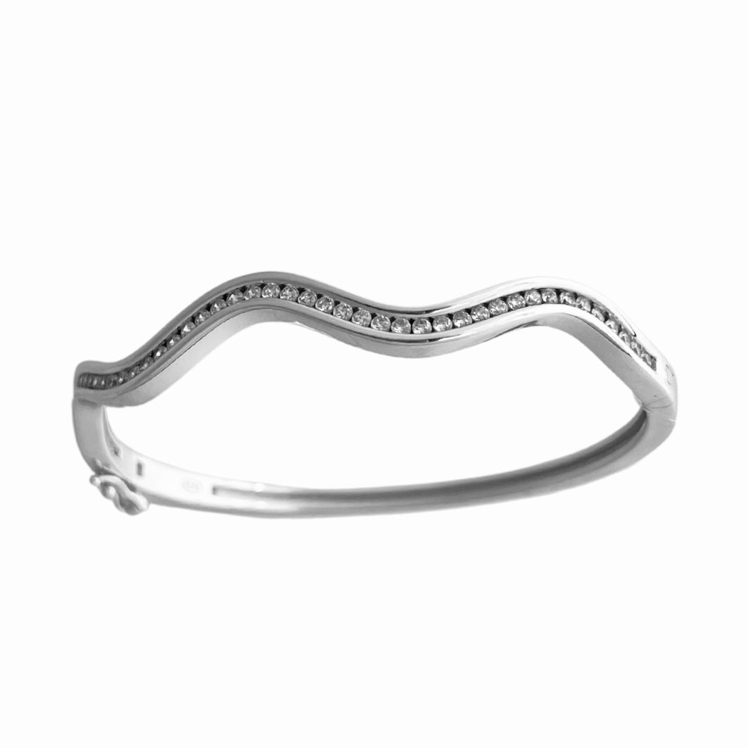 Curvy Pave Bangle