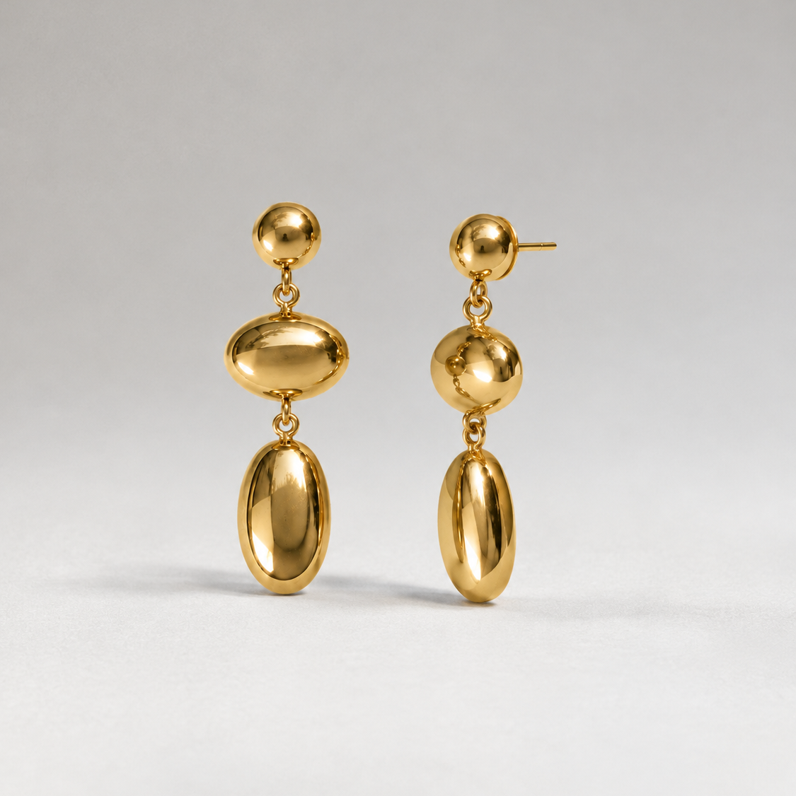 Tier Pressure Earrings -gold-