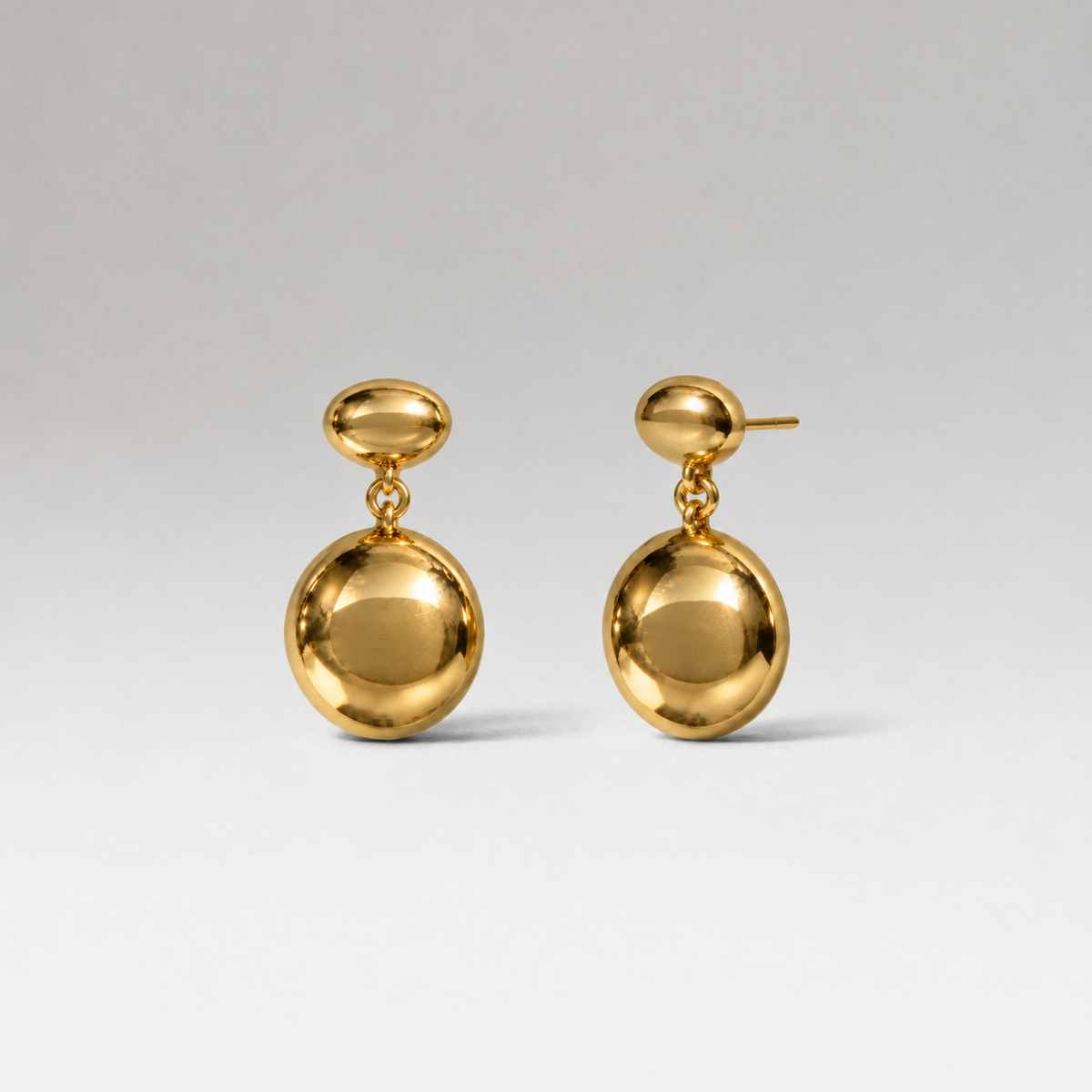 Round Two Earrings -gold-