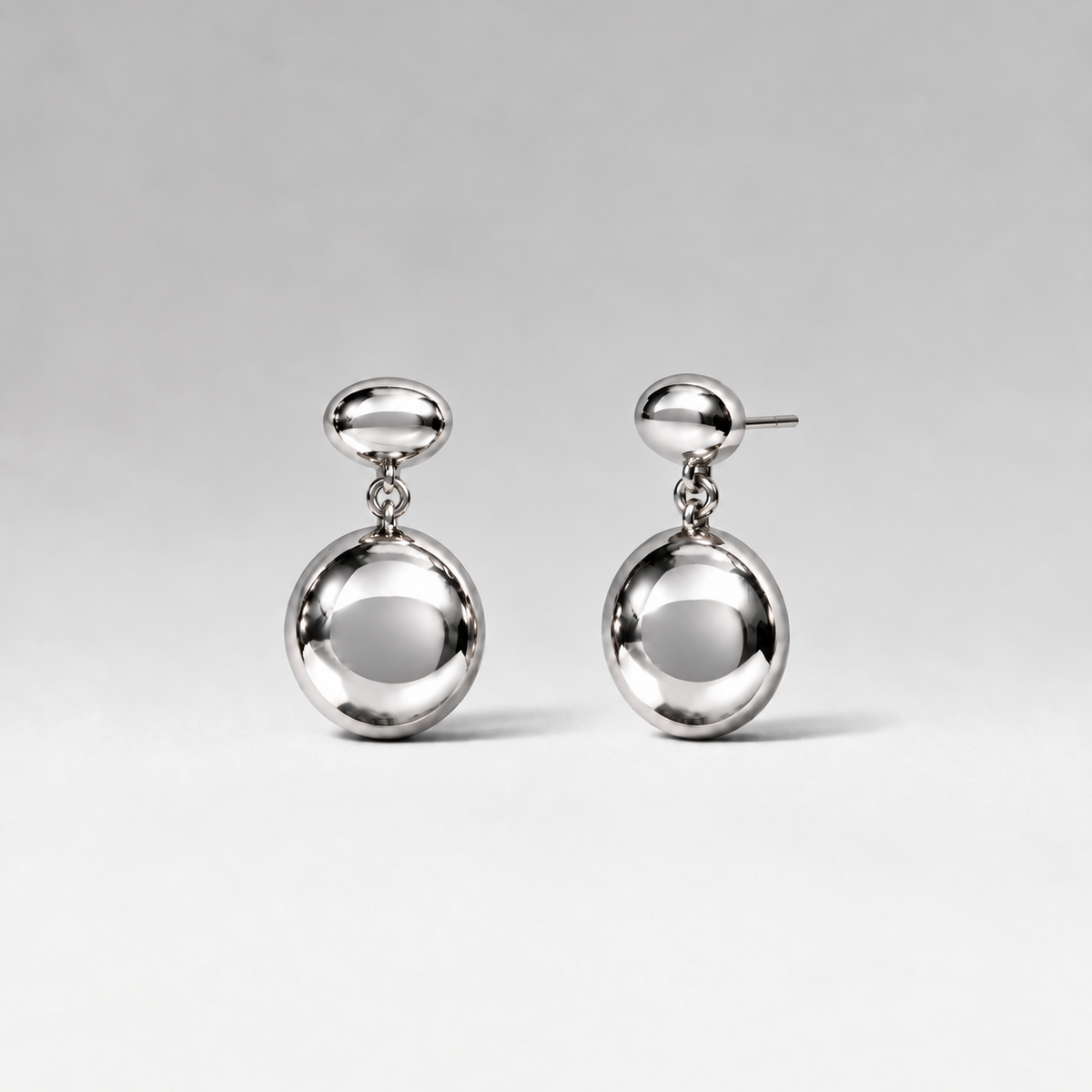 Round Two Earrings -silver-