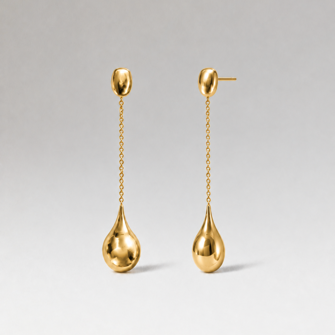 Drop Everything Earrings -gold-