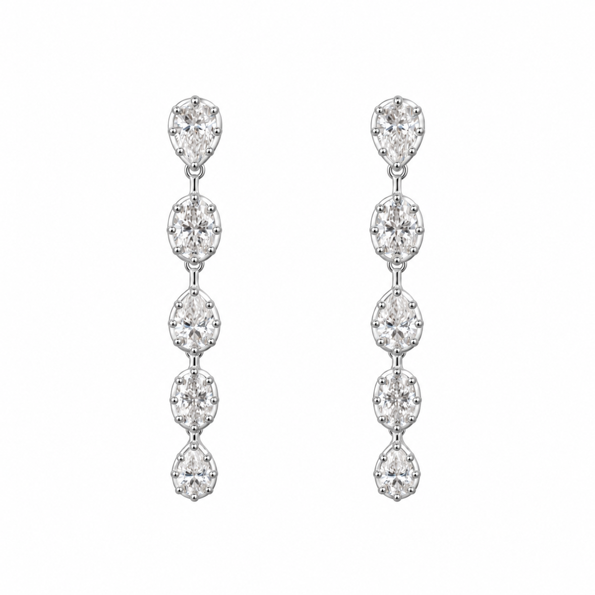 Moissanite Drop Earrings