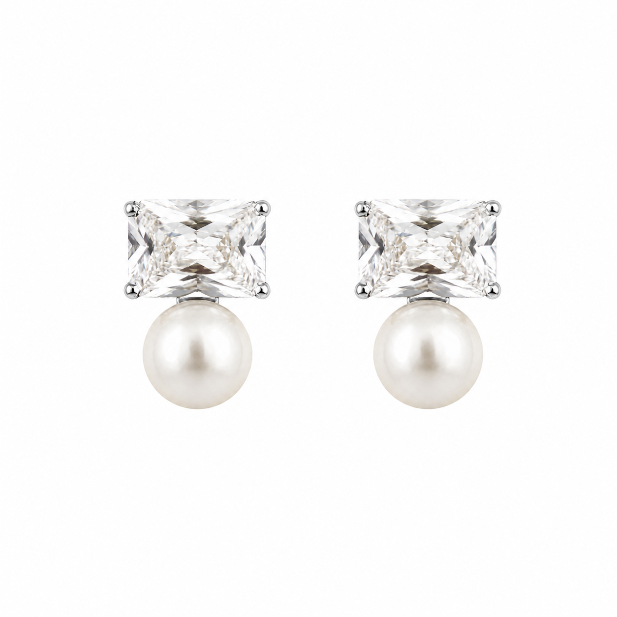 Rectangular Pearl Earring