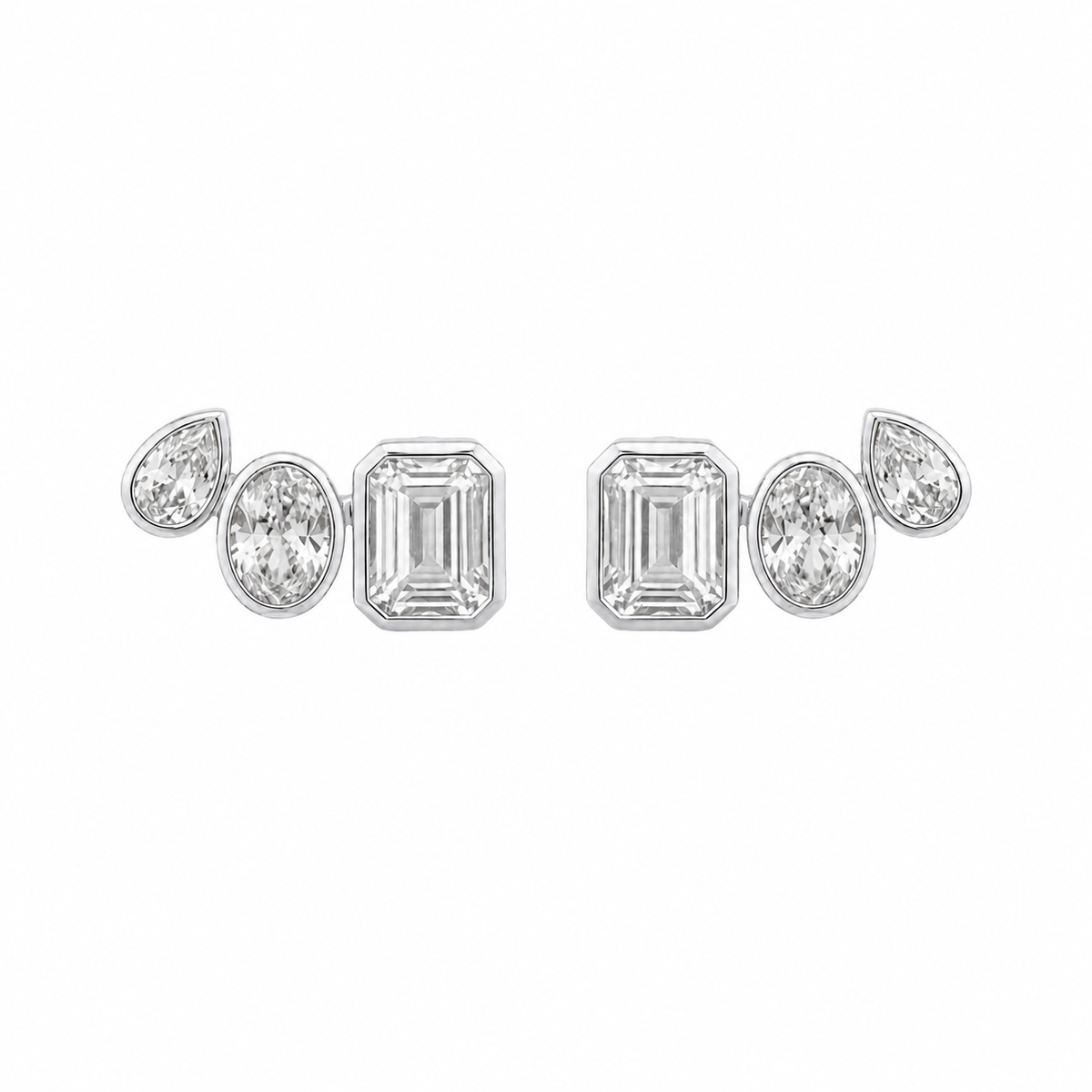 Triple-Cut Climber Earrings