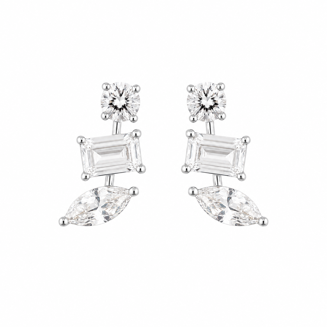 Mixed-Cut Marquise Drops
