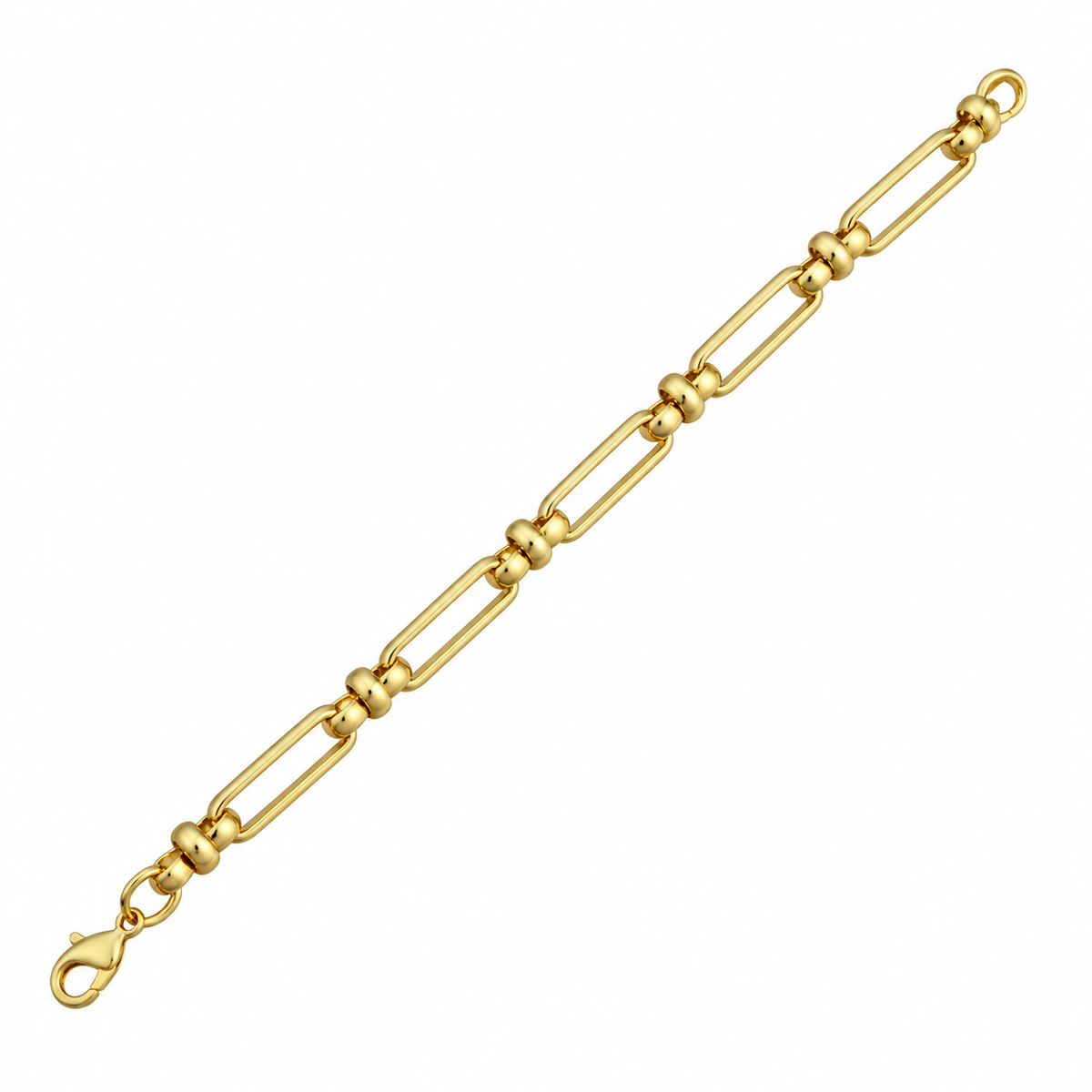 Squared Knotted Link Bracelet