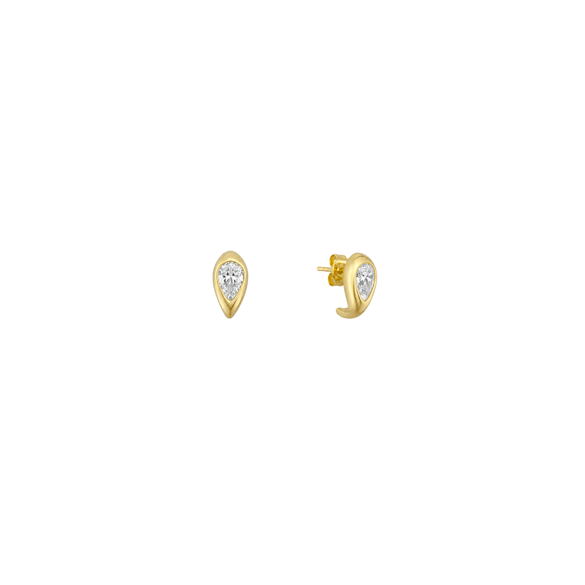 Sienna Pear Studs
