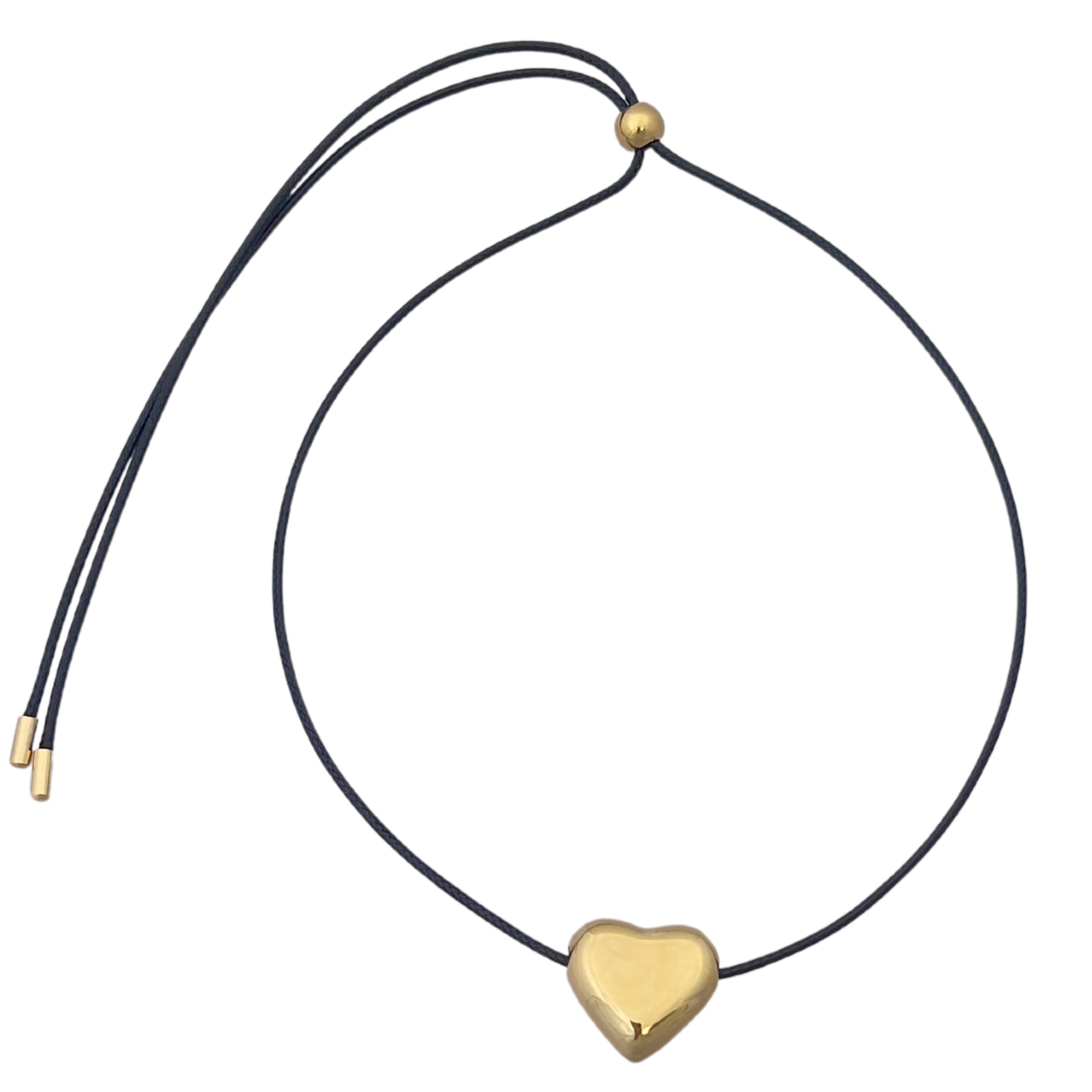 Heart Leather Choker