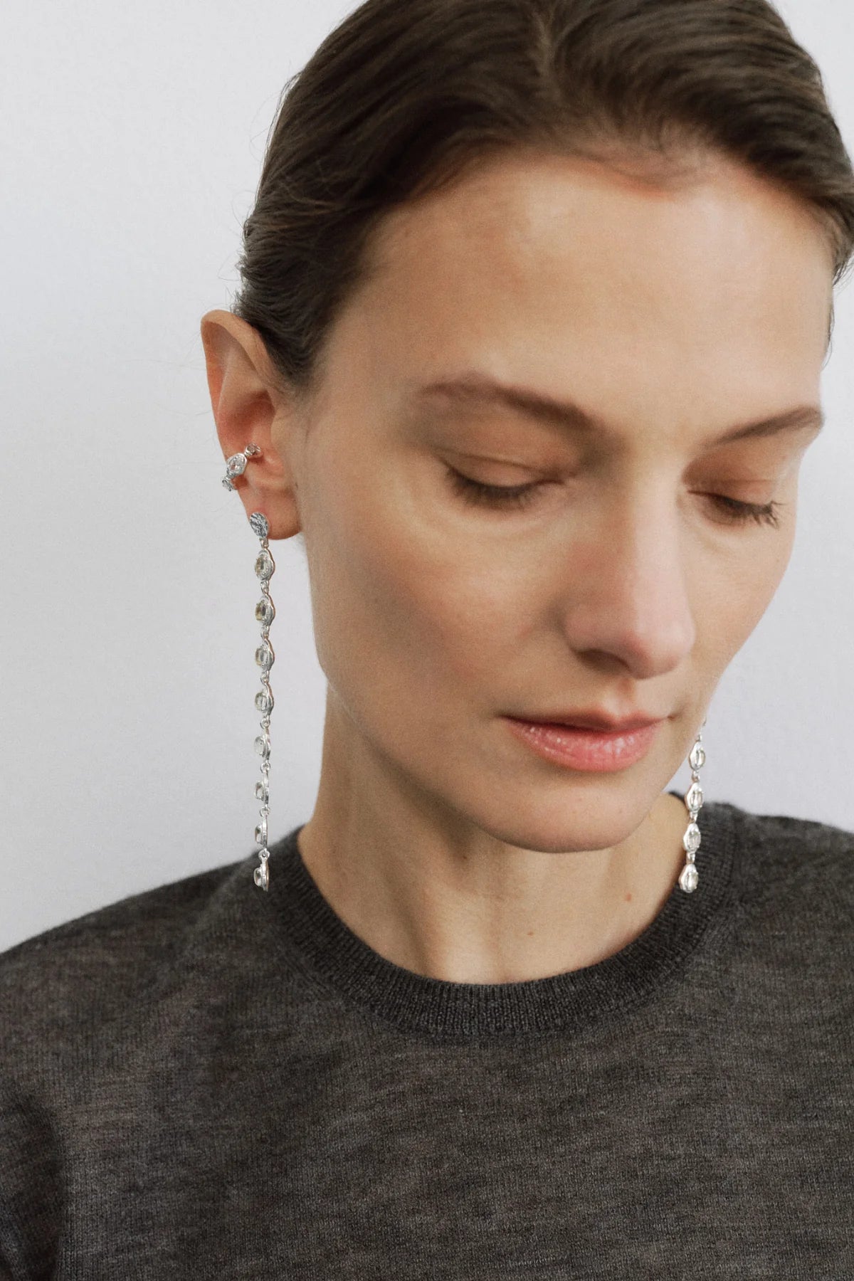 LAMIA SILVER EARRINGS